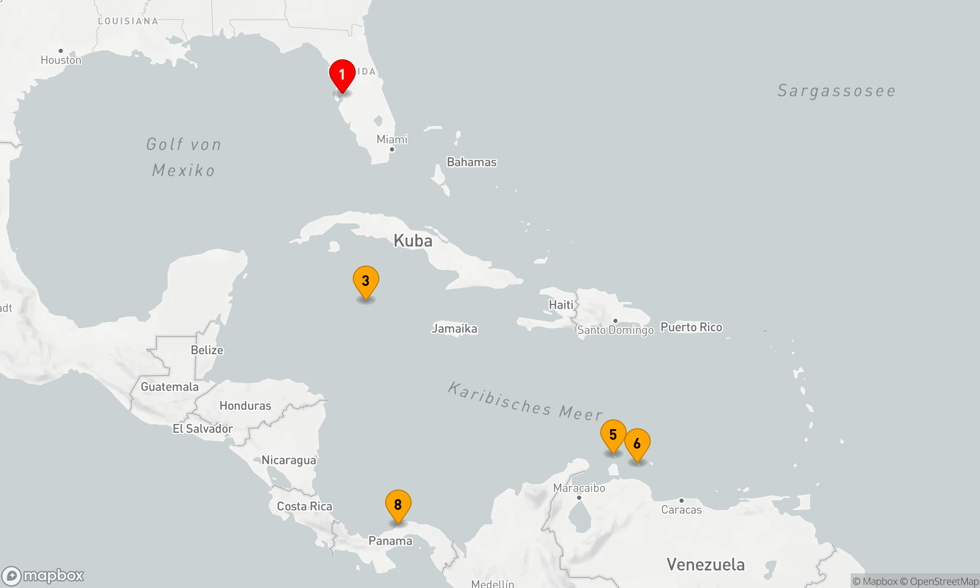 Route 7 Nächte - KREUZFAHRT IN DER SÜDLICHEN KARIBIK