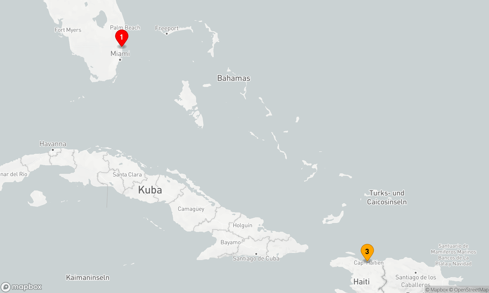 Route 4 Nächte - KREUZFAHRT IN DER ÖSTLICHEN KARIBIK