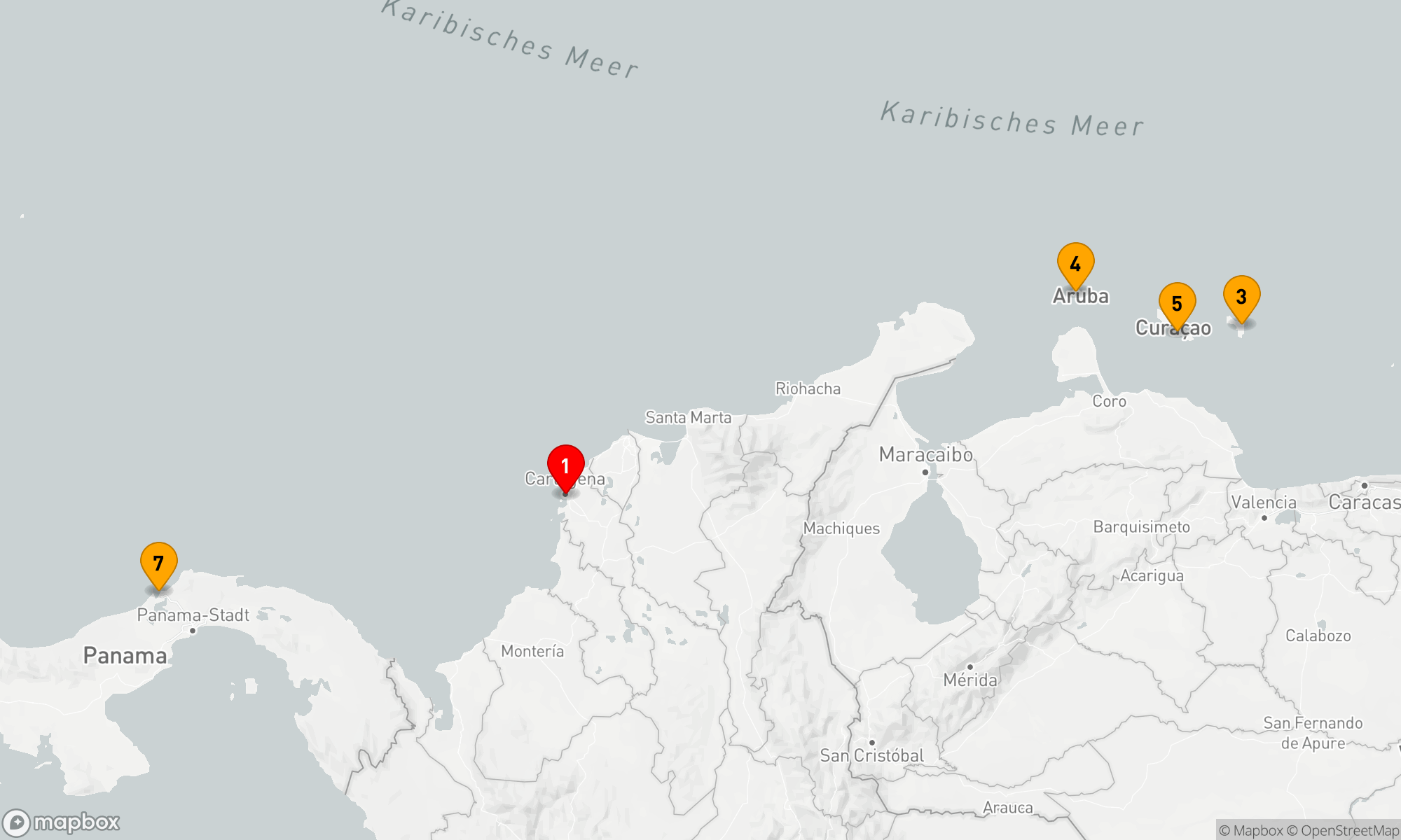 Route 7 Nächte - KREUZFAHRT IN DER SÜDLICHEN KARIBIK