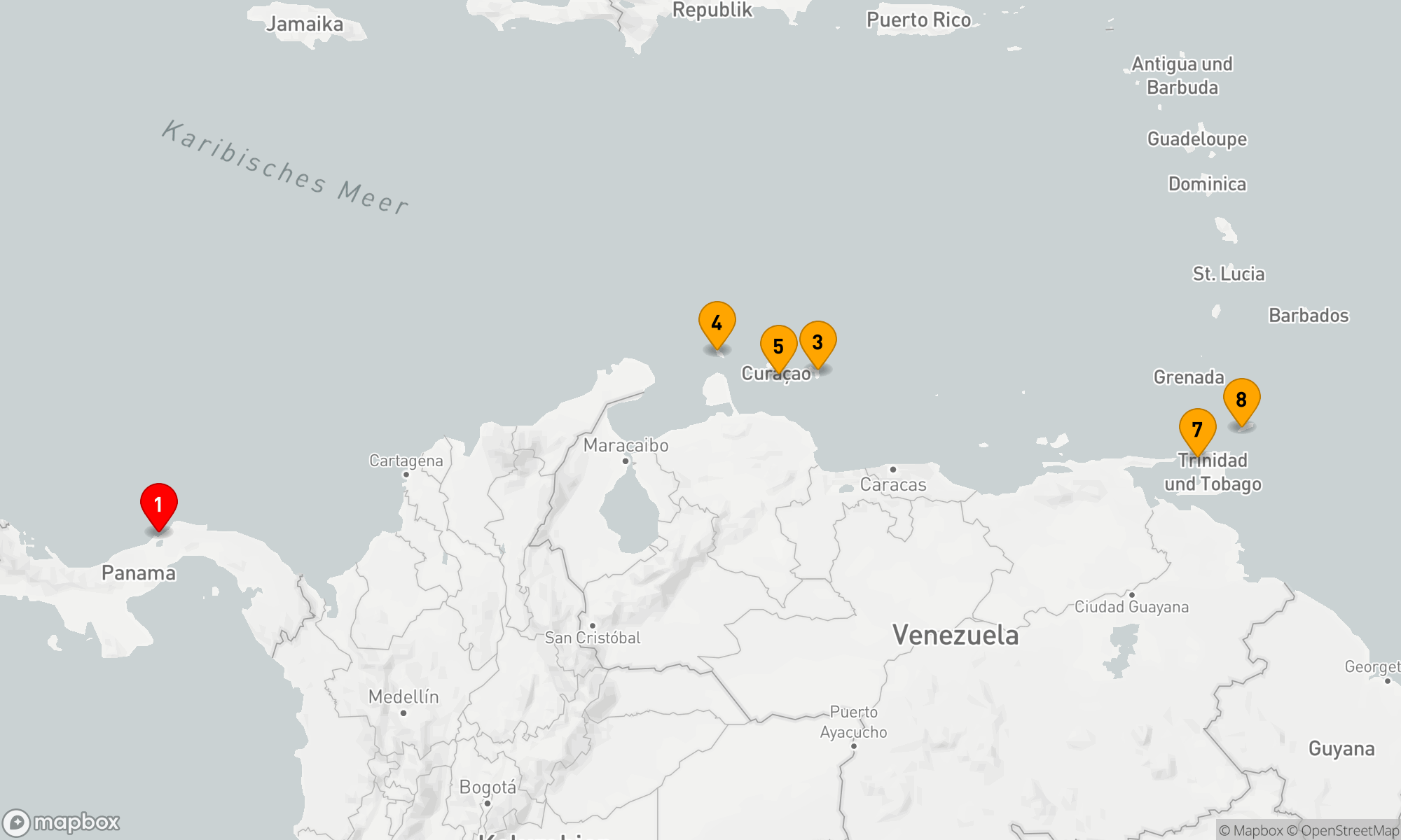Route 10 Nächte - KREUZFAHRT IN DER SÜDLICHEN KARIBIK