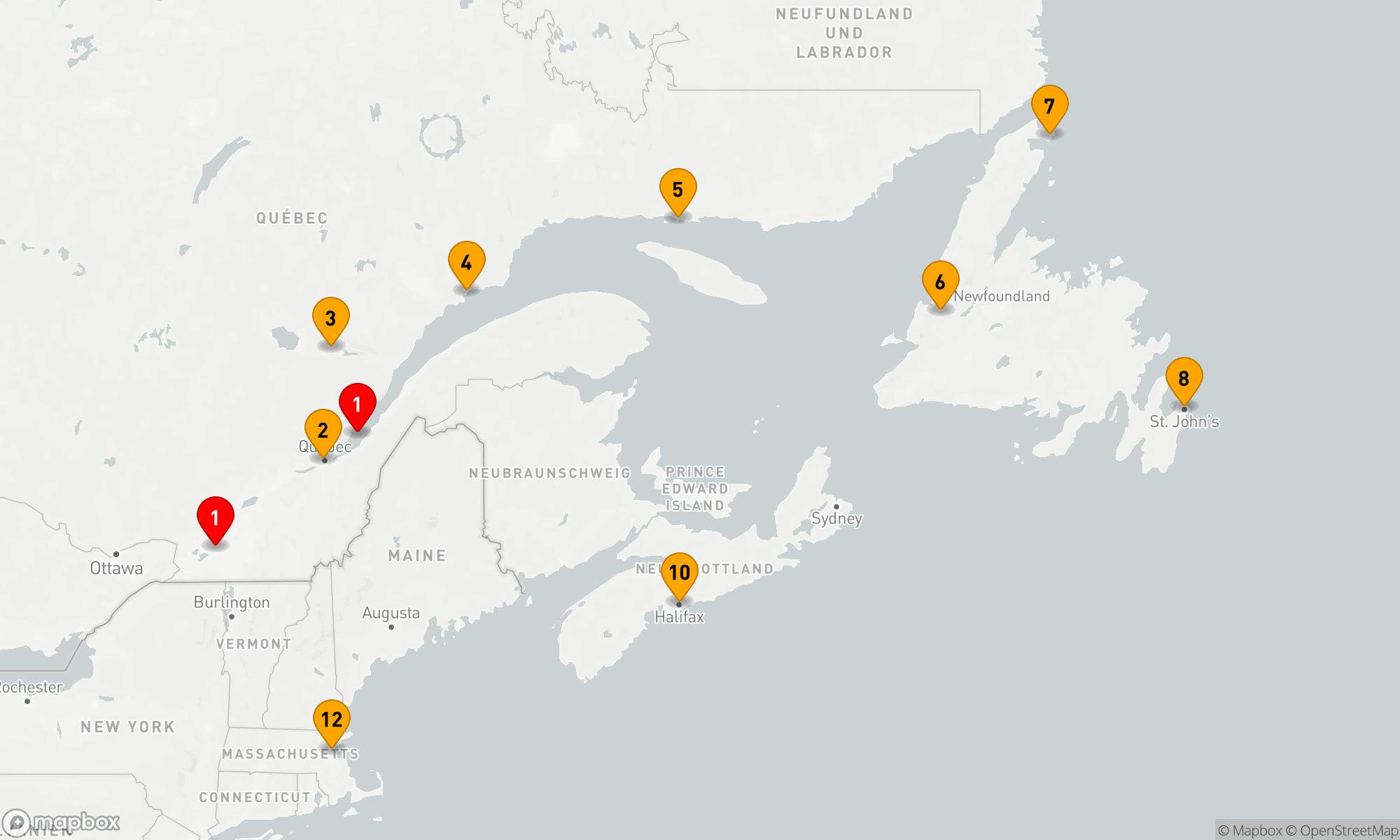 Route 11 Nächte - KANADA & NEW ENGLAND KREIS: MARITIMES & NEUFRANKREICH
