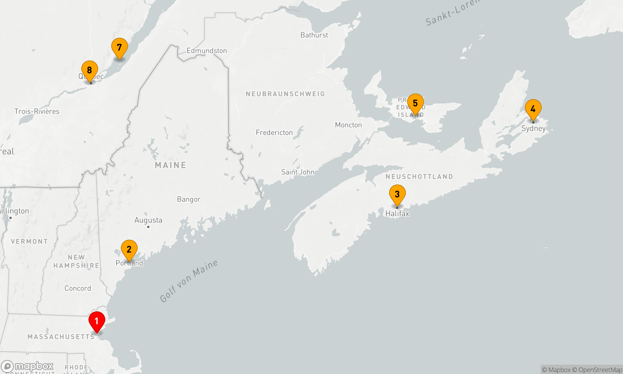 Route 7 Nächte - KANADA & NEW ENGLAND: UNESCO STÄTTEN & QUEBECOIS NÄCHTE