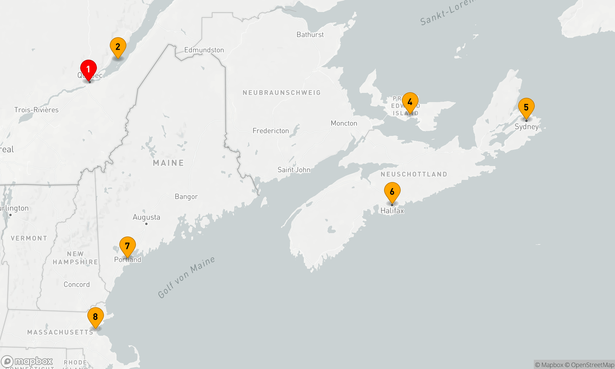 Route 7 Nächte - KANADA & NEW ENGLAND: UNESCO STÄTTEN & QUEBECOIS NÄCHTE