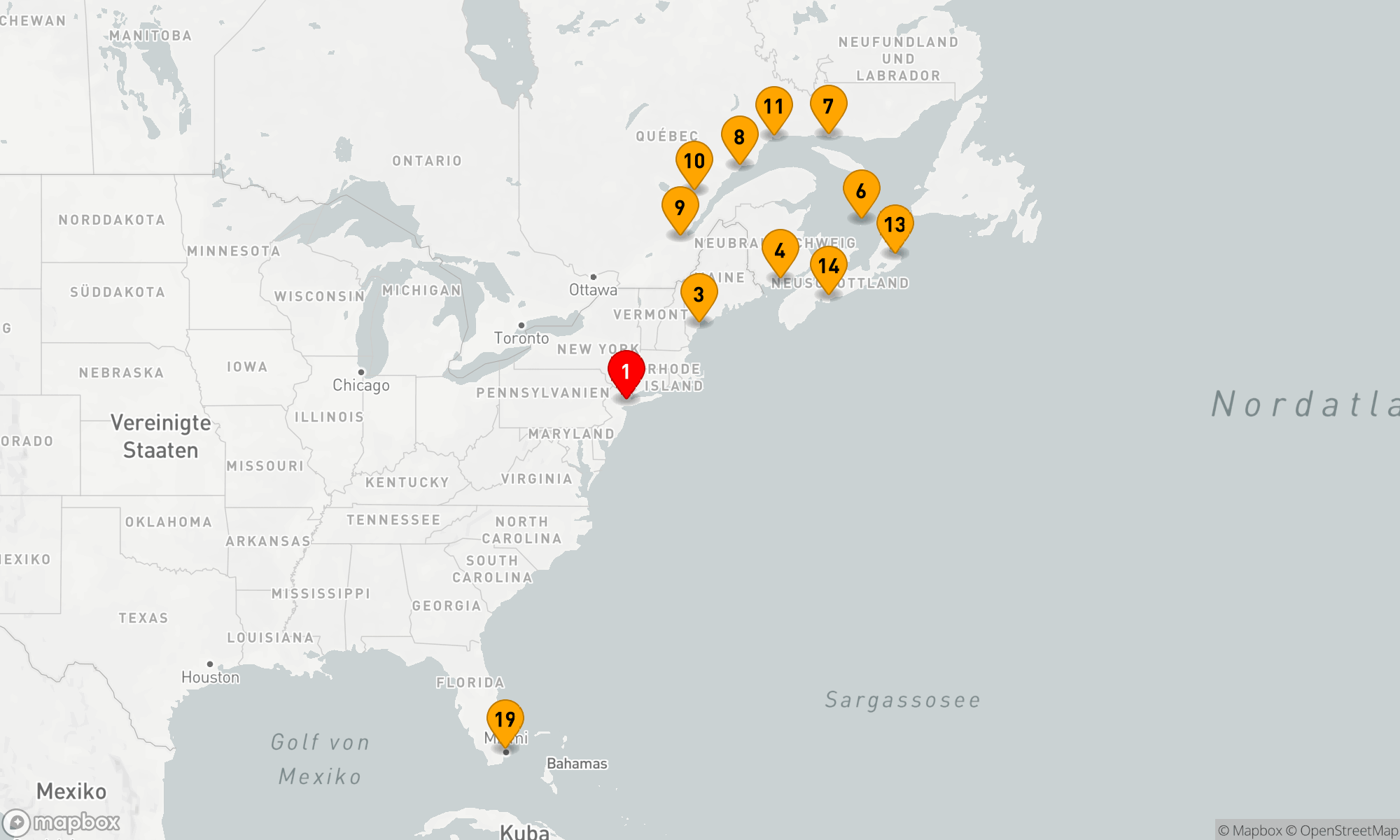 Route 18 Nächte - Von der Metropole zum Sunshine State: Eine Entdeckungsreise entlang der Küste
