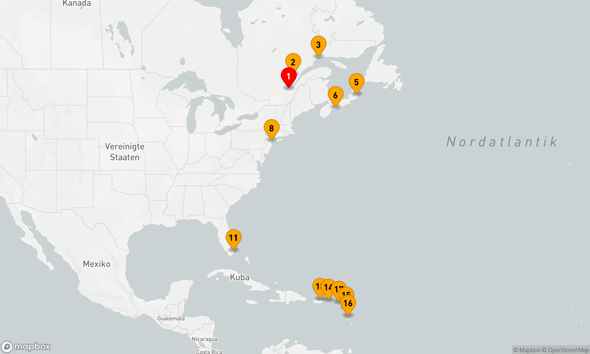 Route 17 Nächte - Von Kanada in die Karibik: Entdeckung unerforschter Küsten