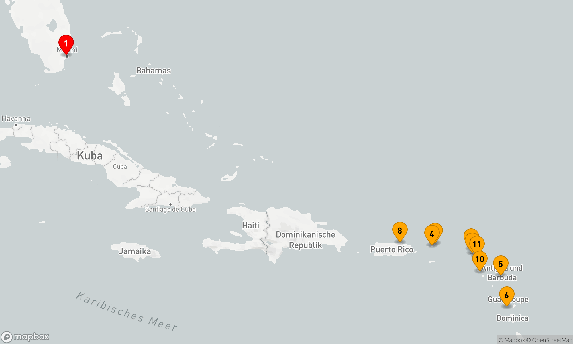 Route 14 Nächte - Karibische Entdeckungsreise