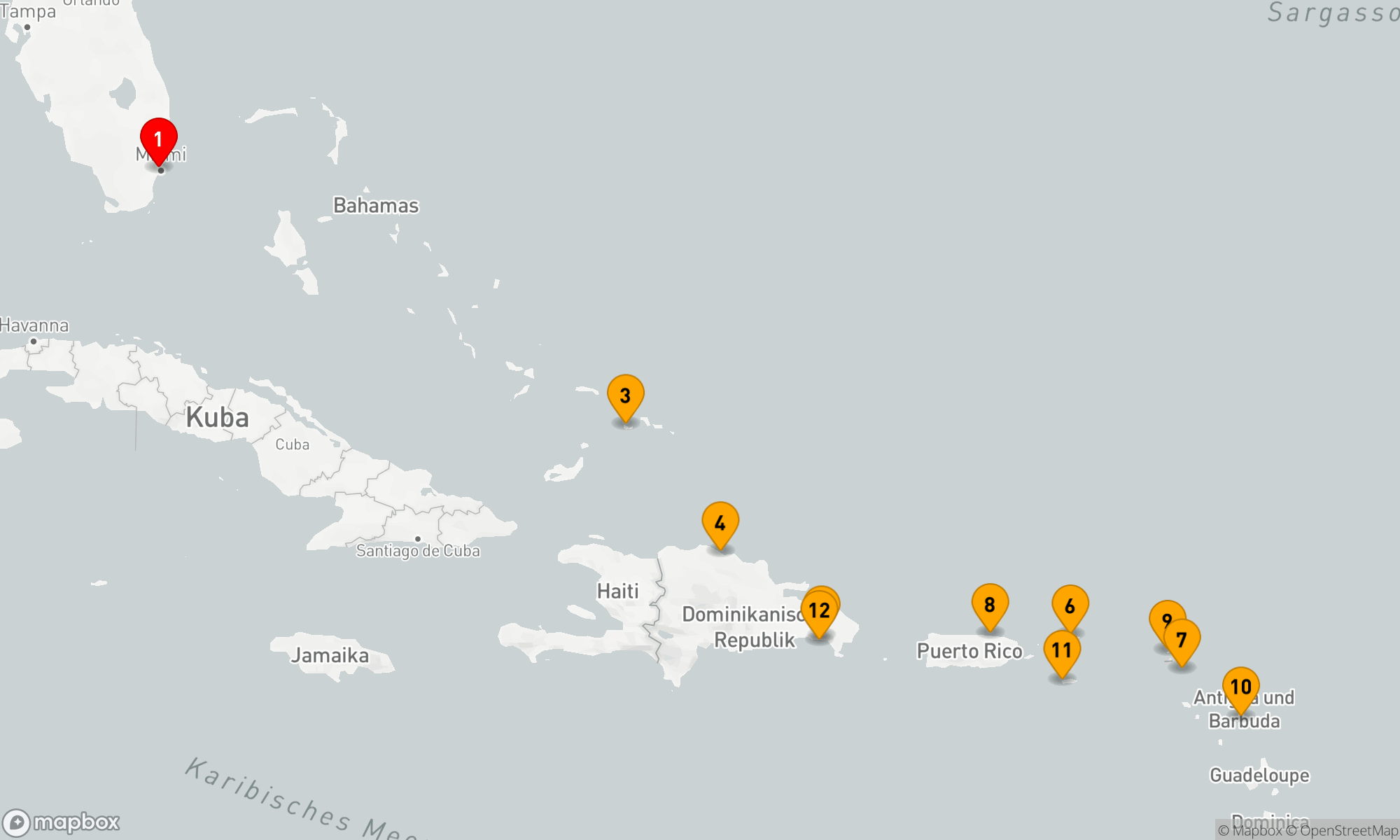 Route 14 Nächte - Karibische Inselträume mit Explora Journeys