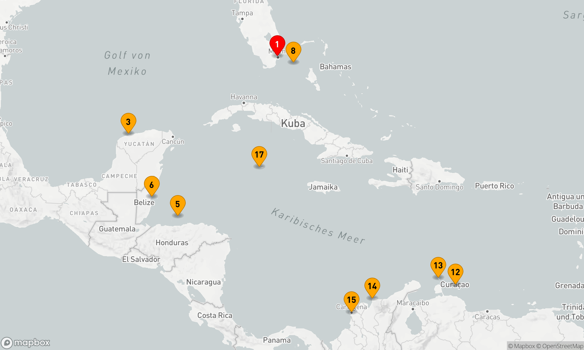 Route 18 Nächte - Karibische Entdeckungsreise ab Miami