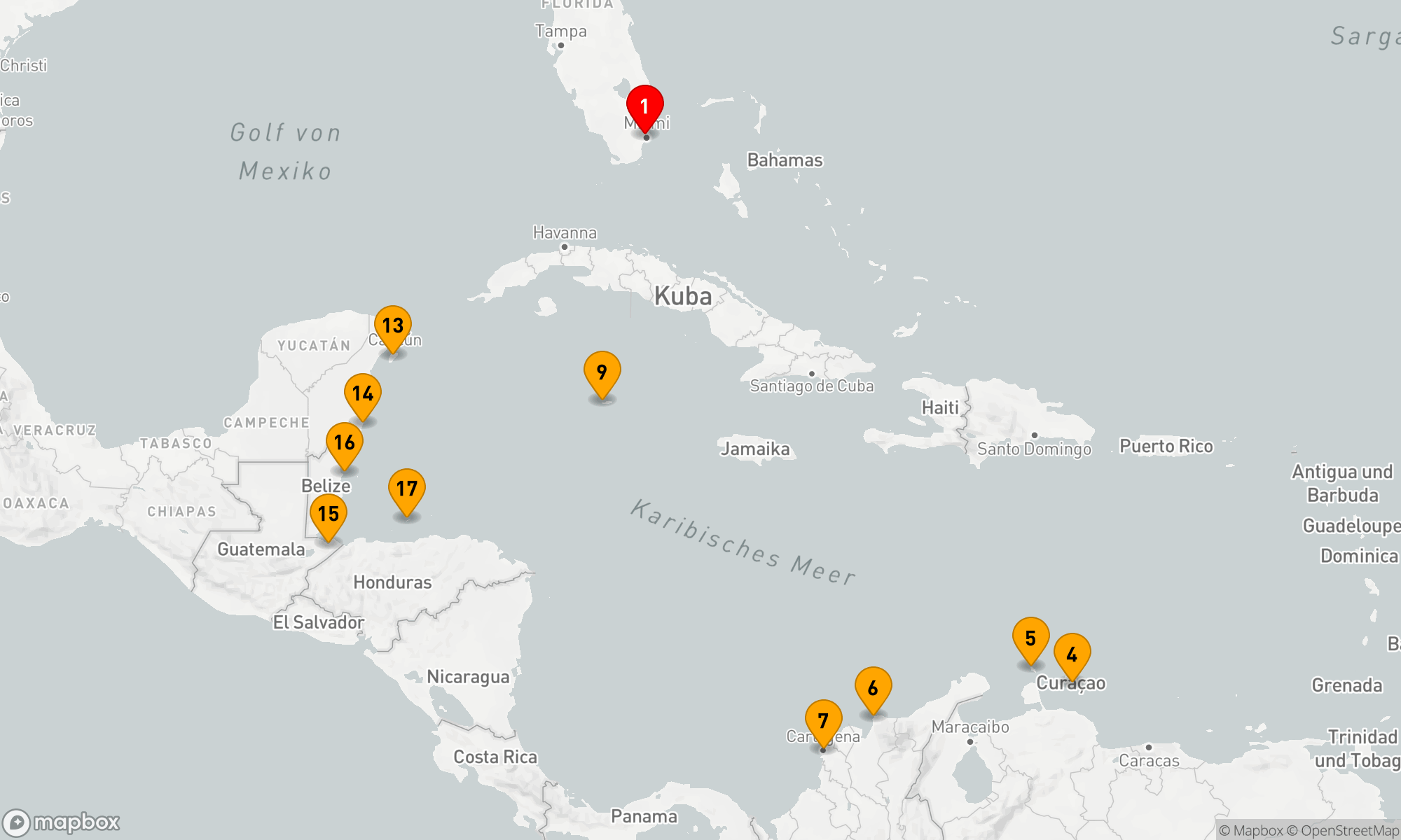 Route 18 Nächte - Karibische Entdeckungsreise