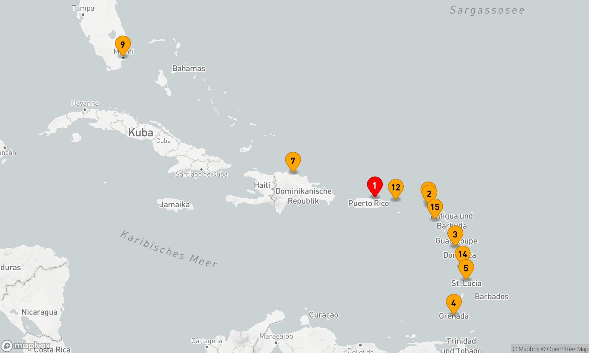 Route 16 Nächte - Karibische Inselträume