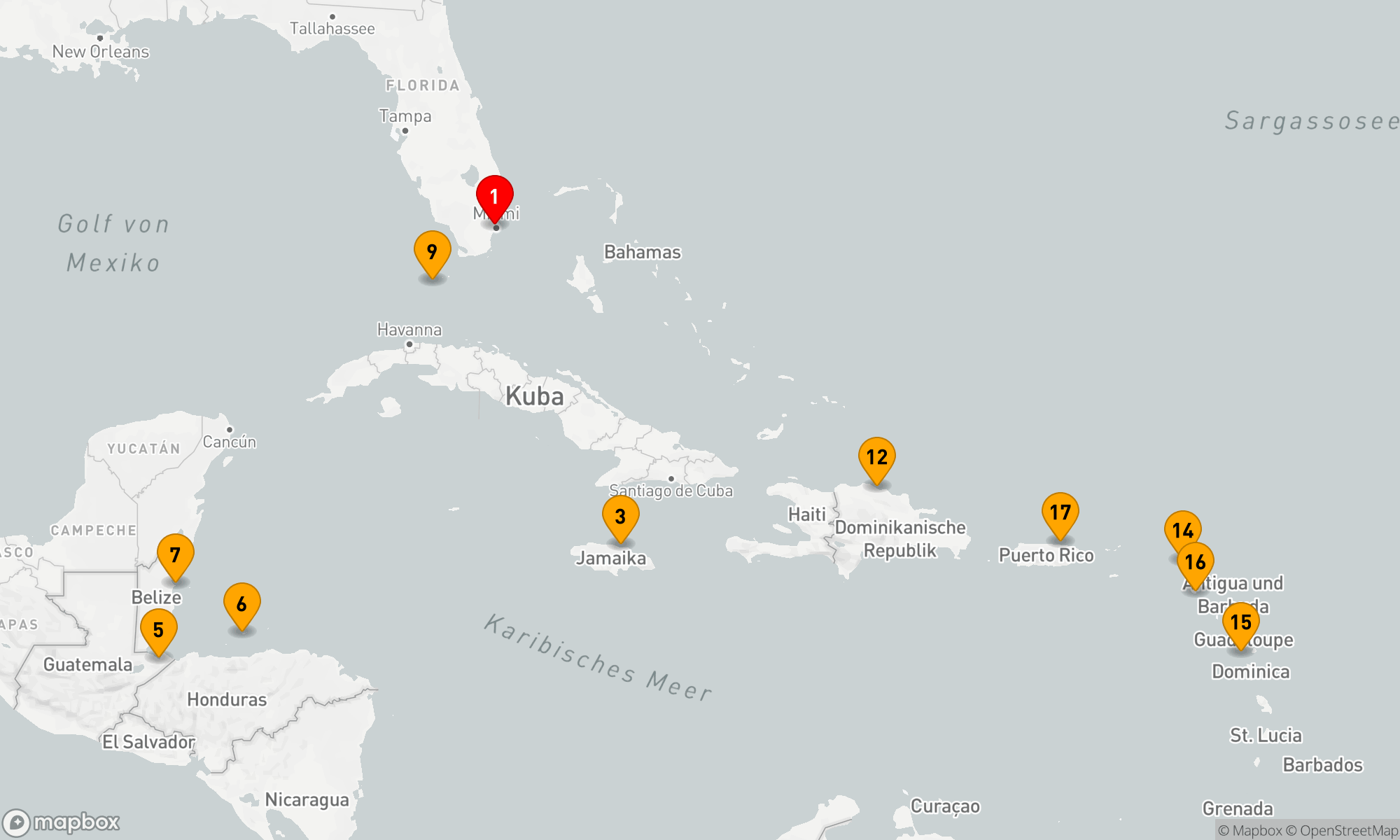 Route 16 Nächte - Karibische Inselträume: Eine Entdeckungsreise