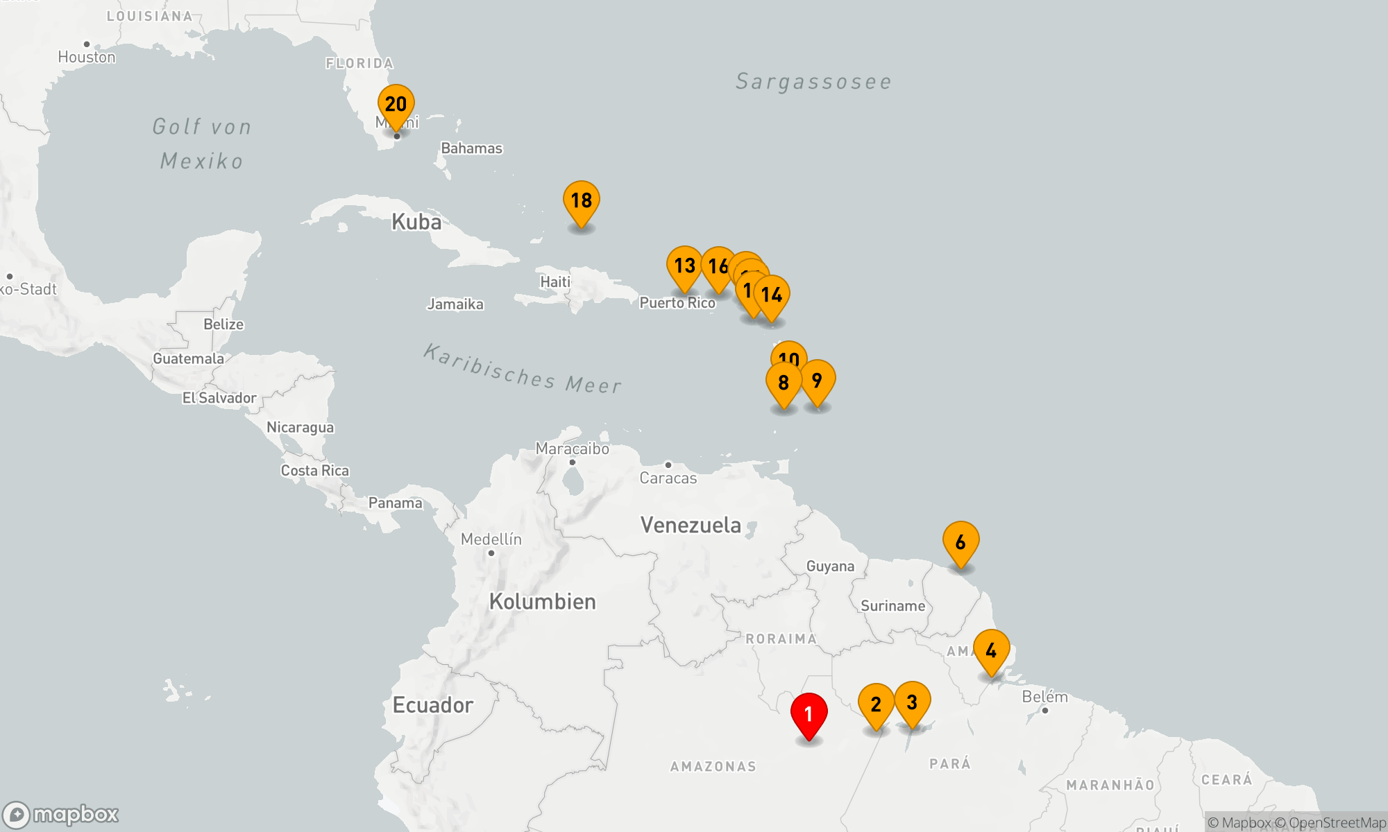 Route 19 Nächte - Vom Amazonas in die Karibik: Ein Paradies voller Kontraste