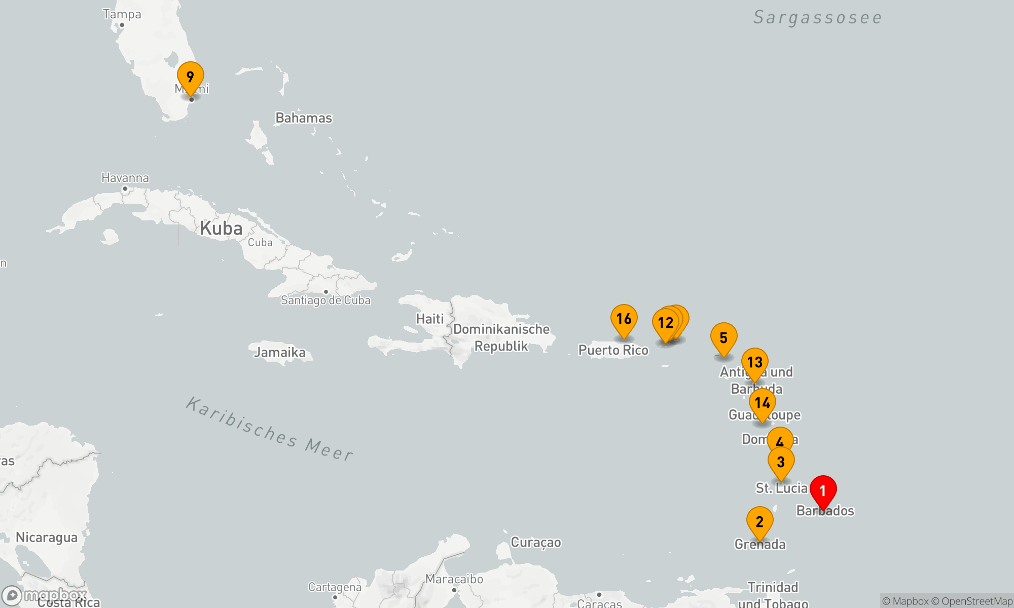 Route 15 Nächte - Karibische Traumreise: Inseljuwel und Meeresmelodie