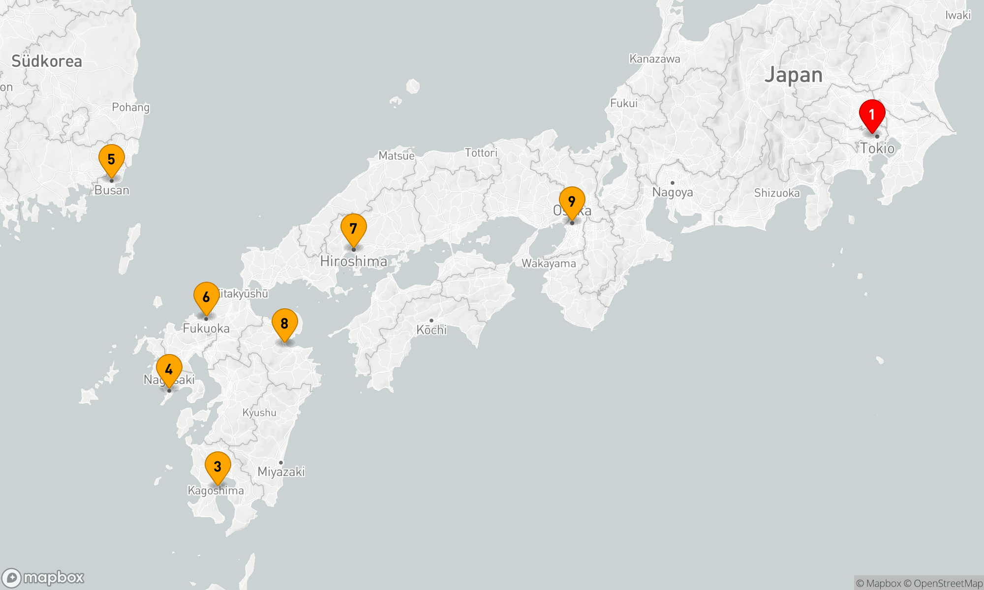 Route 10 Nächte - Entdeckungsreise durch Japans Küstenjuwelen