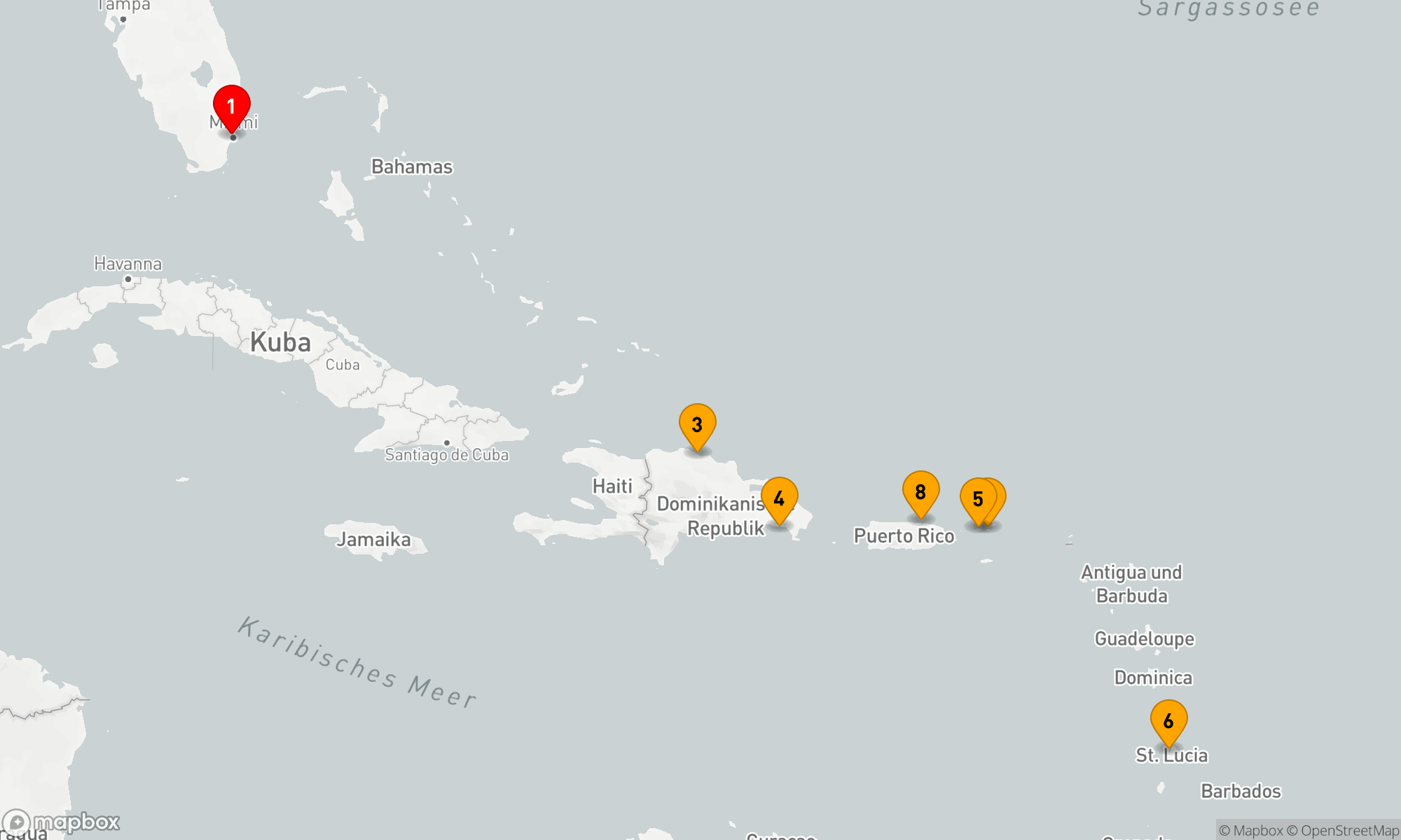 Route 7 Nächte - Karibische Inselträume