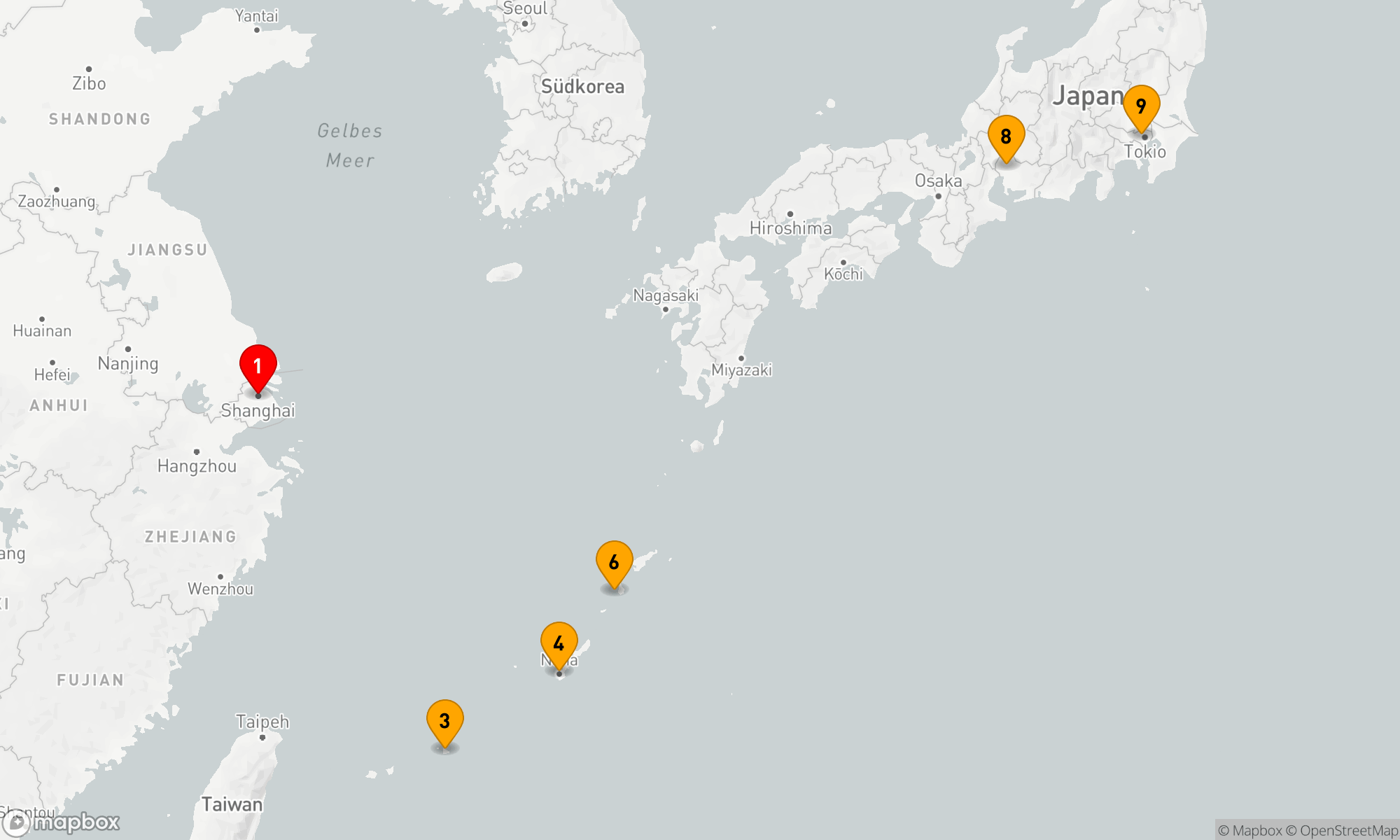 Route 8 Nächte - Seereise der Entdeckungen: Asiens Metropolen und Inselzauber
