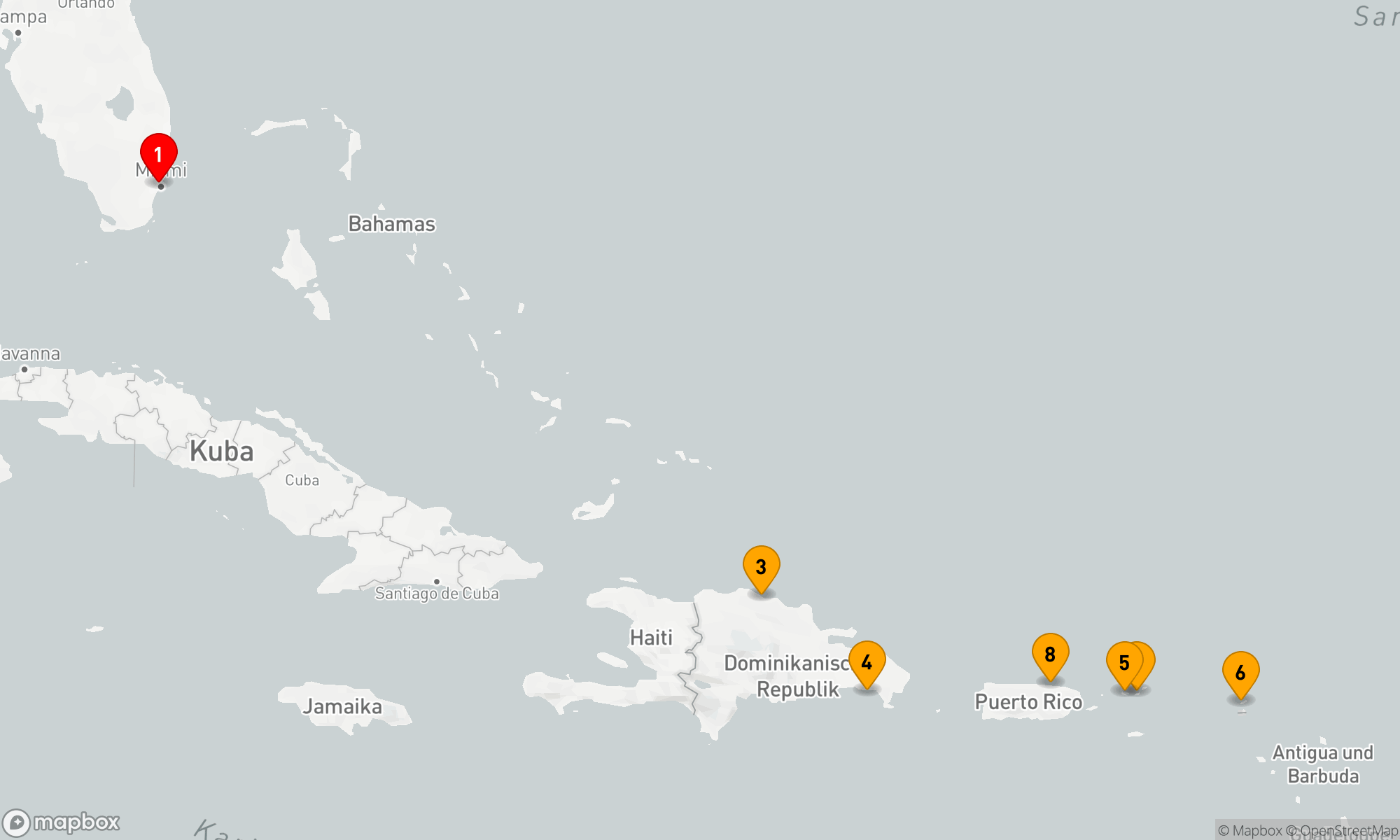Route 7 Nächte - Karibische Entdeckungsreise