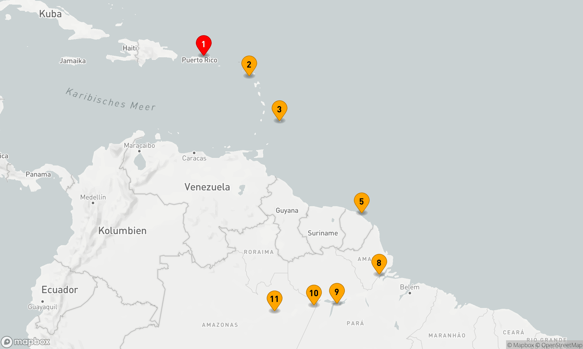 Route 11 Nächte - Karibische Entdeckungsreise: Vom Meer zum Dschungel