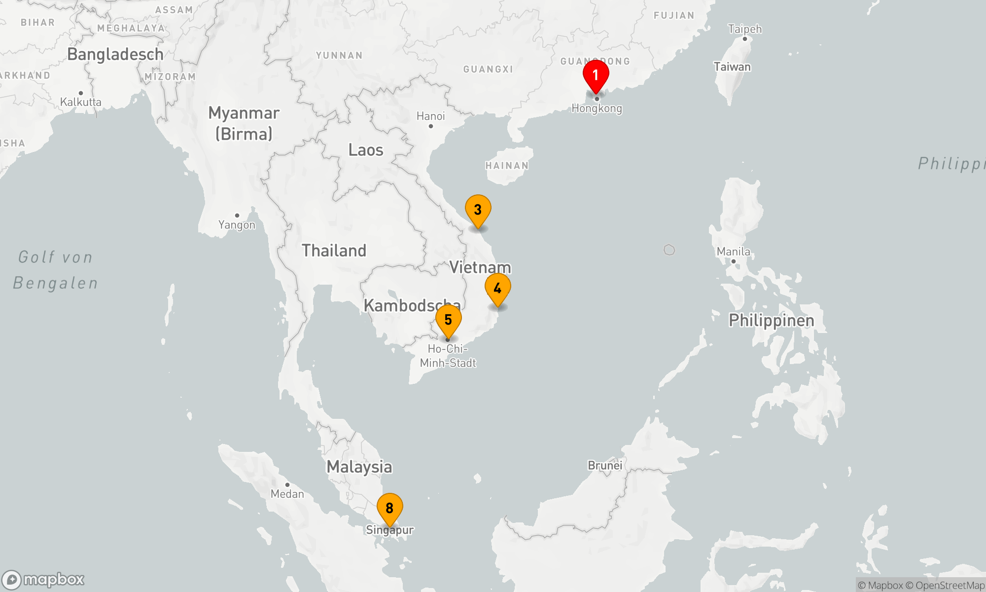 Route 7 Nächte - Asiatische Küstenfaszinationen