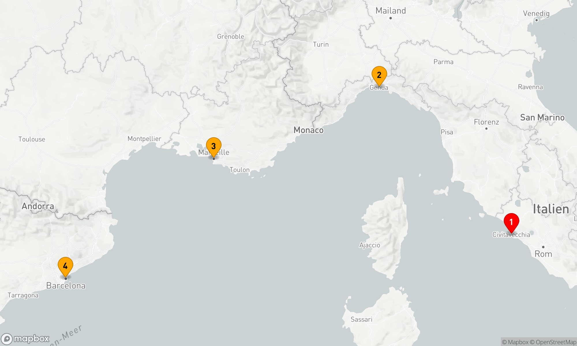 Route 3 Nächte - Mediterrane Entdeckungsreise