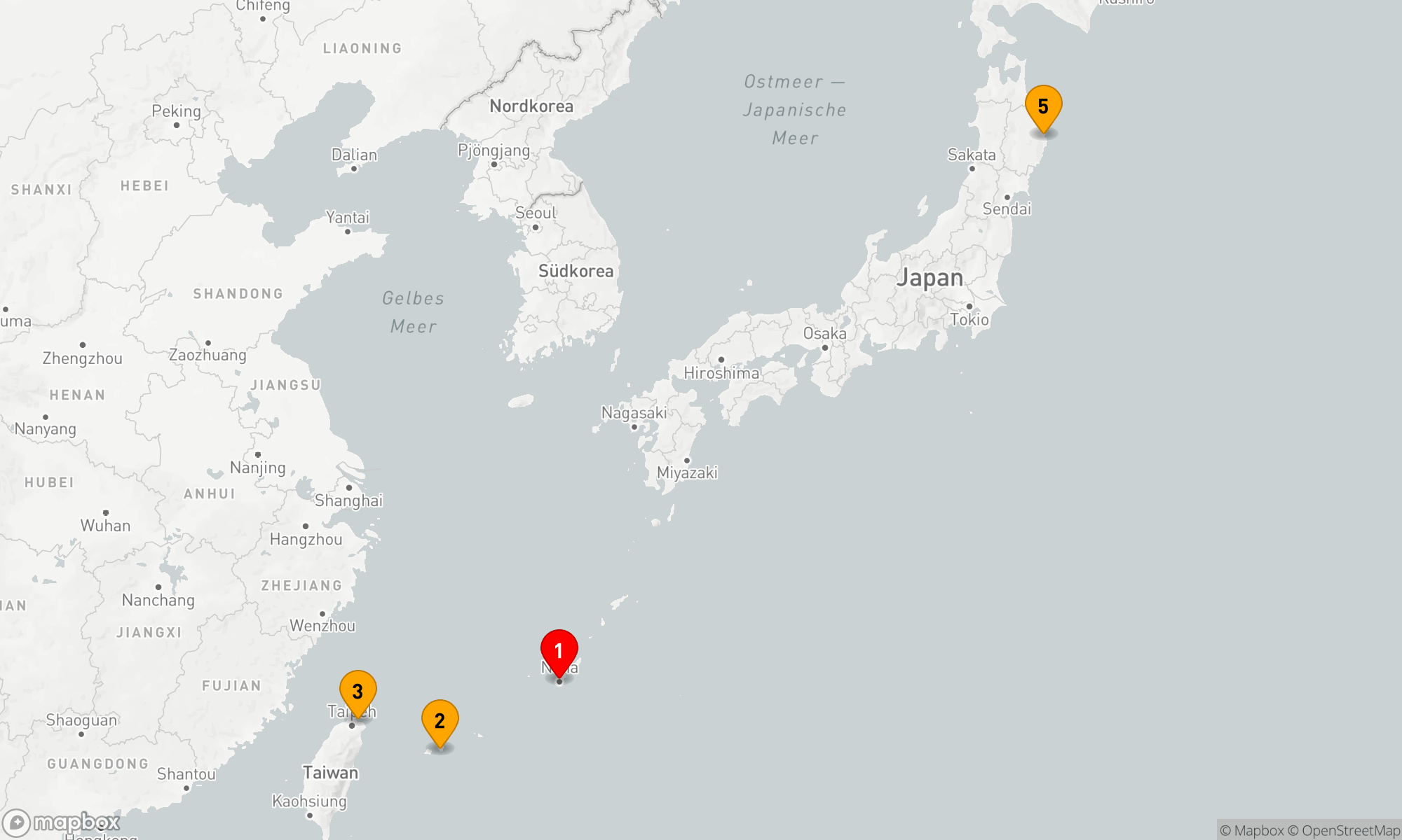 Route 5 Nächte - Inselzauber der Ryukyu-Kette