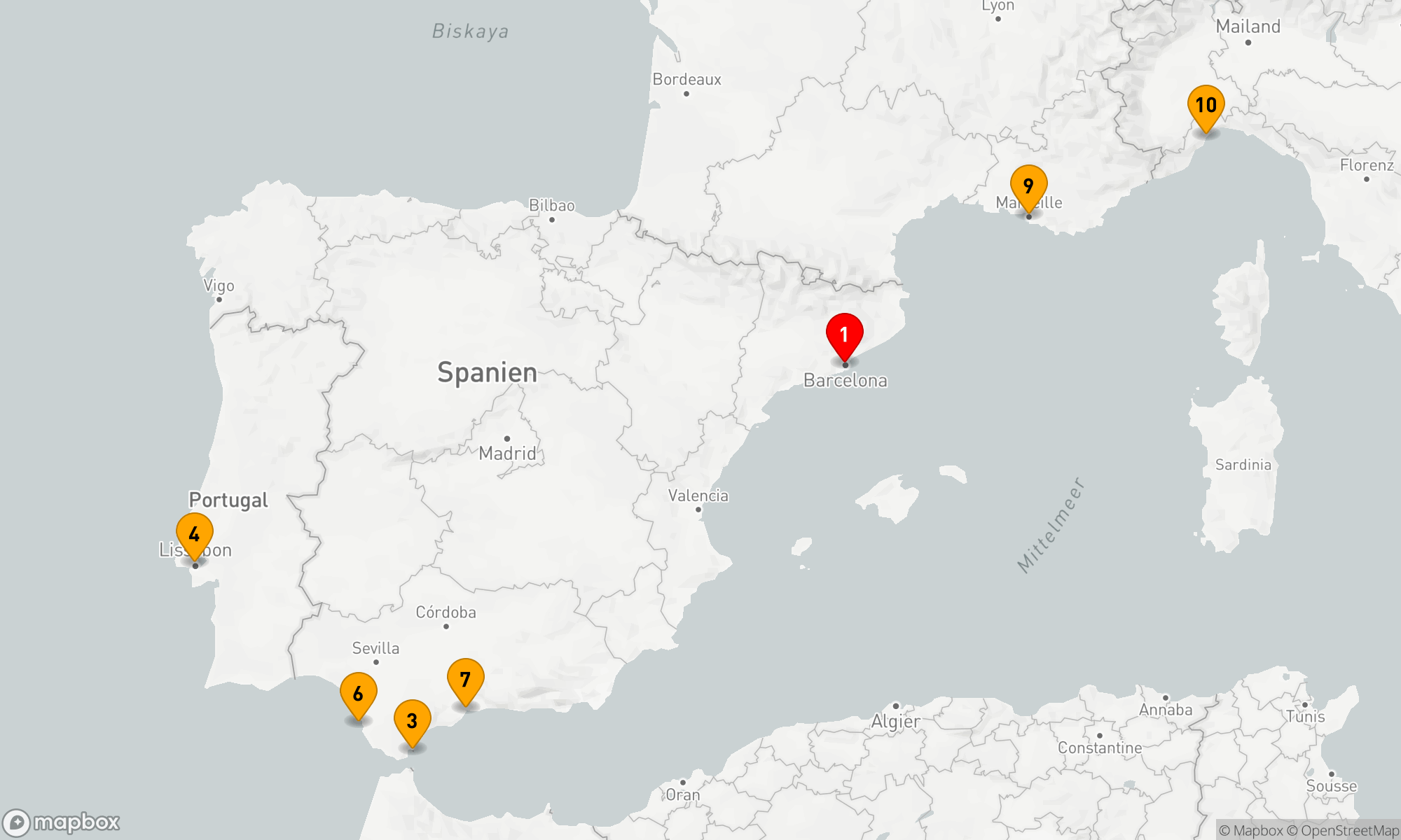 Route 10 Nächte - Mediterrane Entdeckungsreise