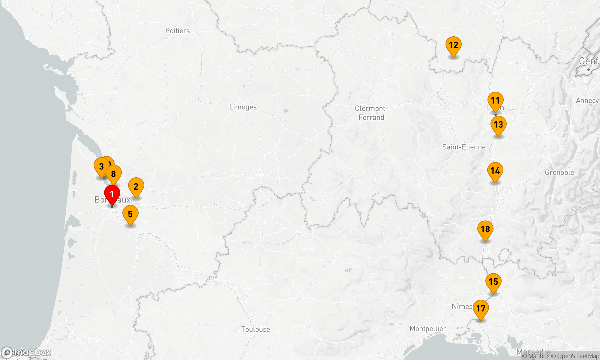 Route 20 Nächte - Ikone Frankreich