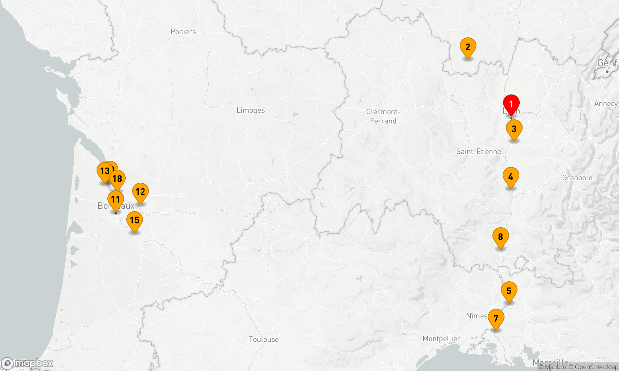 Route 20 Nächte - Ikone Frankreich