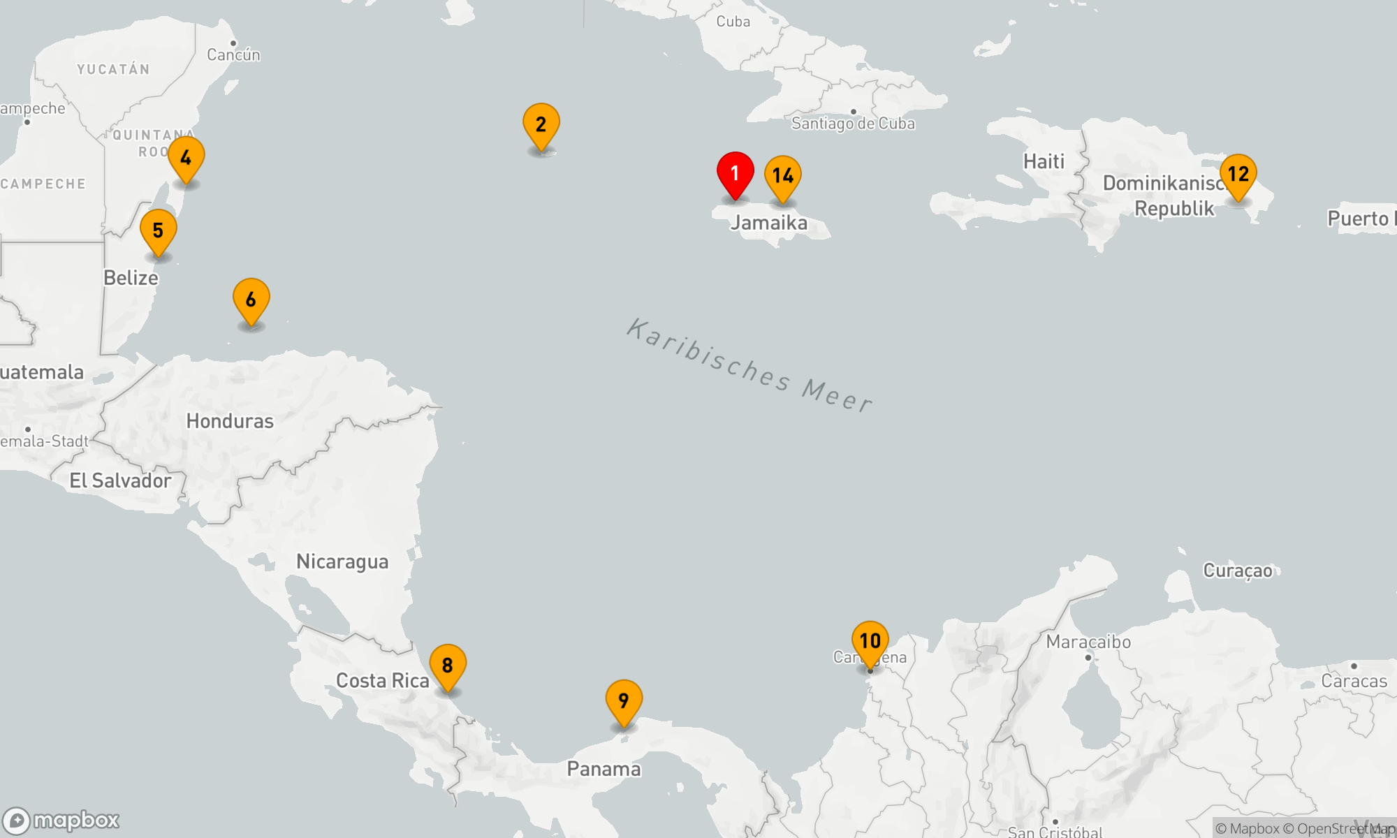 Route 14 Nächte - Best of Mittelamerika