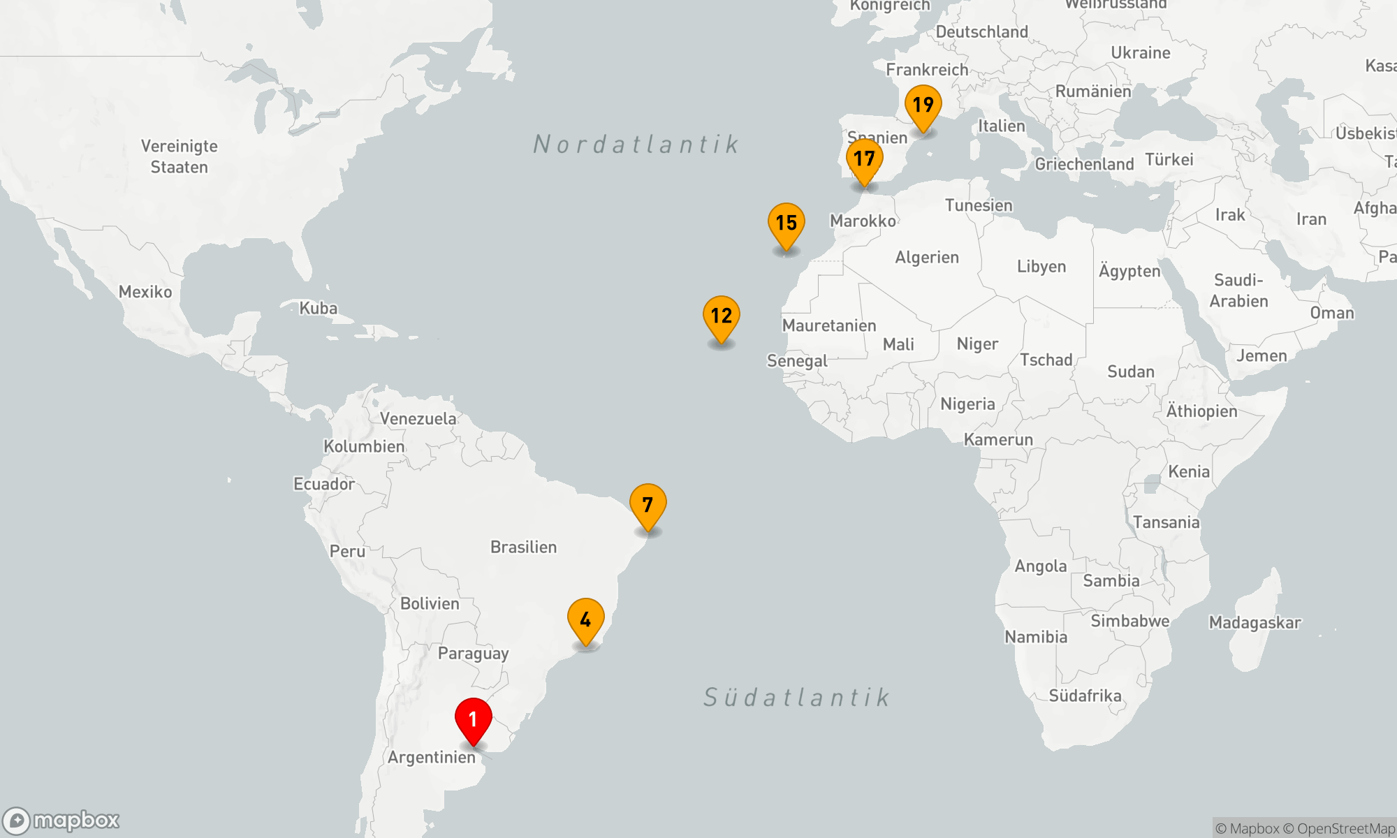 Route 18 Nächte - Von Südamerika nach Europa – Entdeckungsreise durch Atlantische Winde und Kulturen