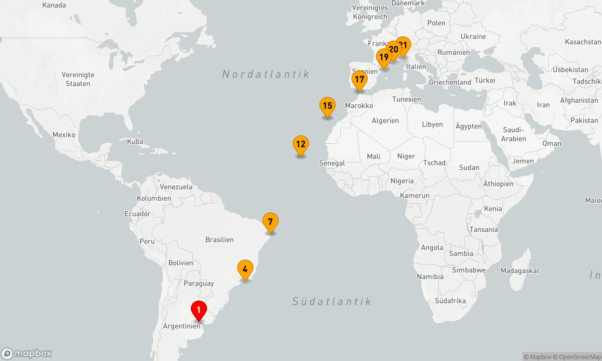 Route 20 Nächte - Vom Tango zum Mittelmeer: Eine unvergessliche Seereise
