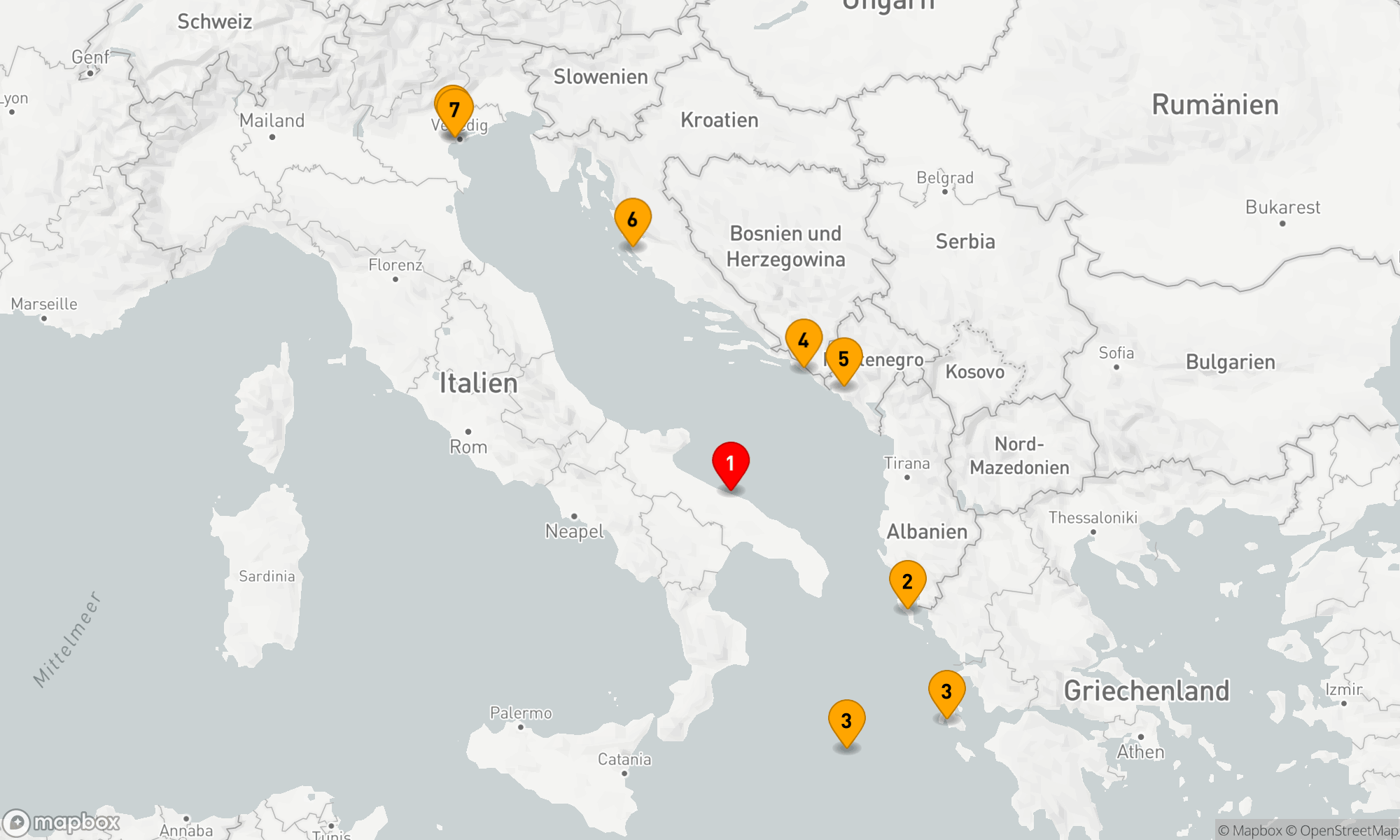 Route 7 Nächte - Adriatisches Entdecken & Erleben