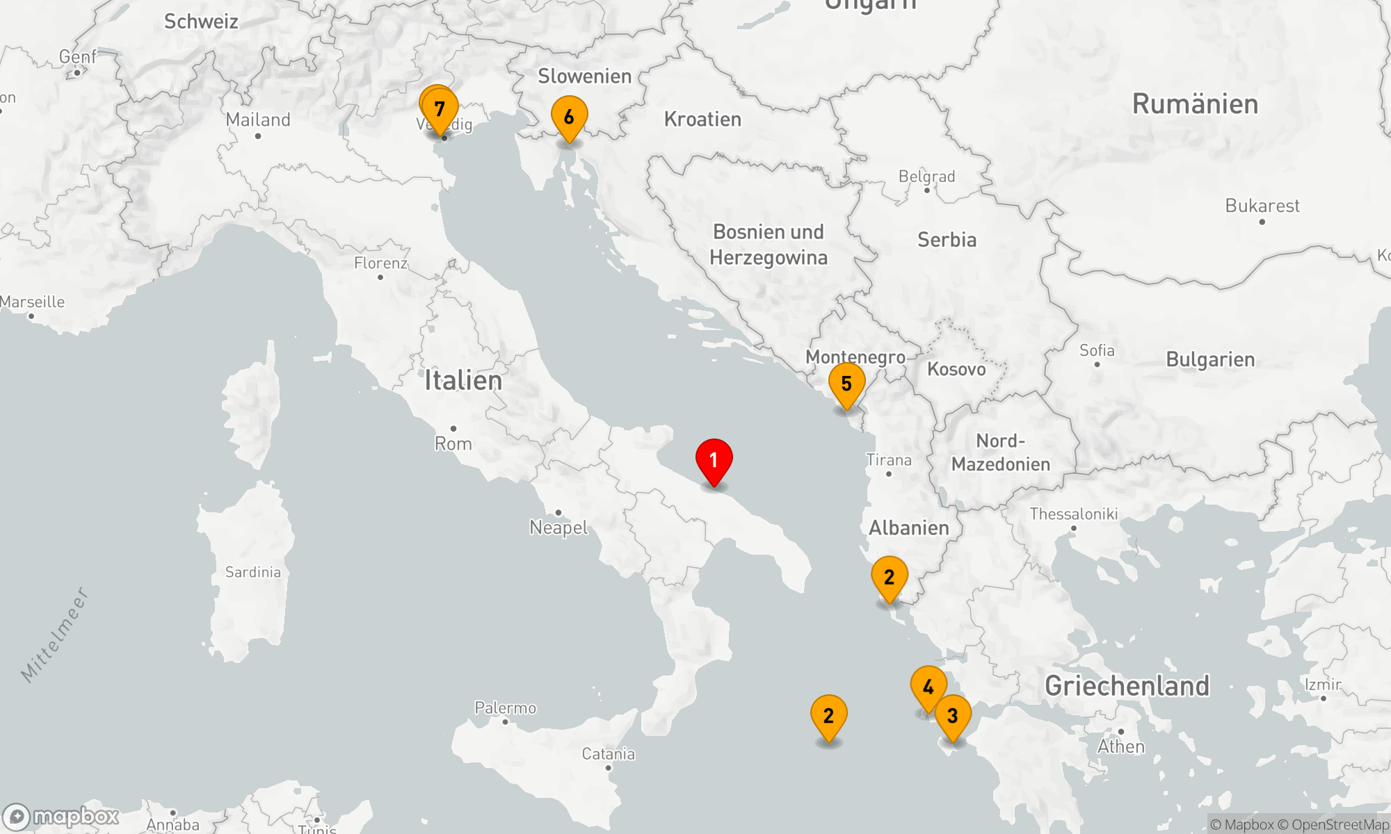 Route 7 Nächte - Ionisches Inselabenteuer & Adriatisches Flair