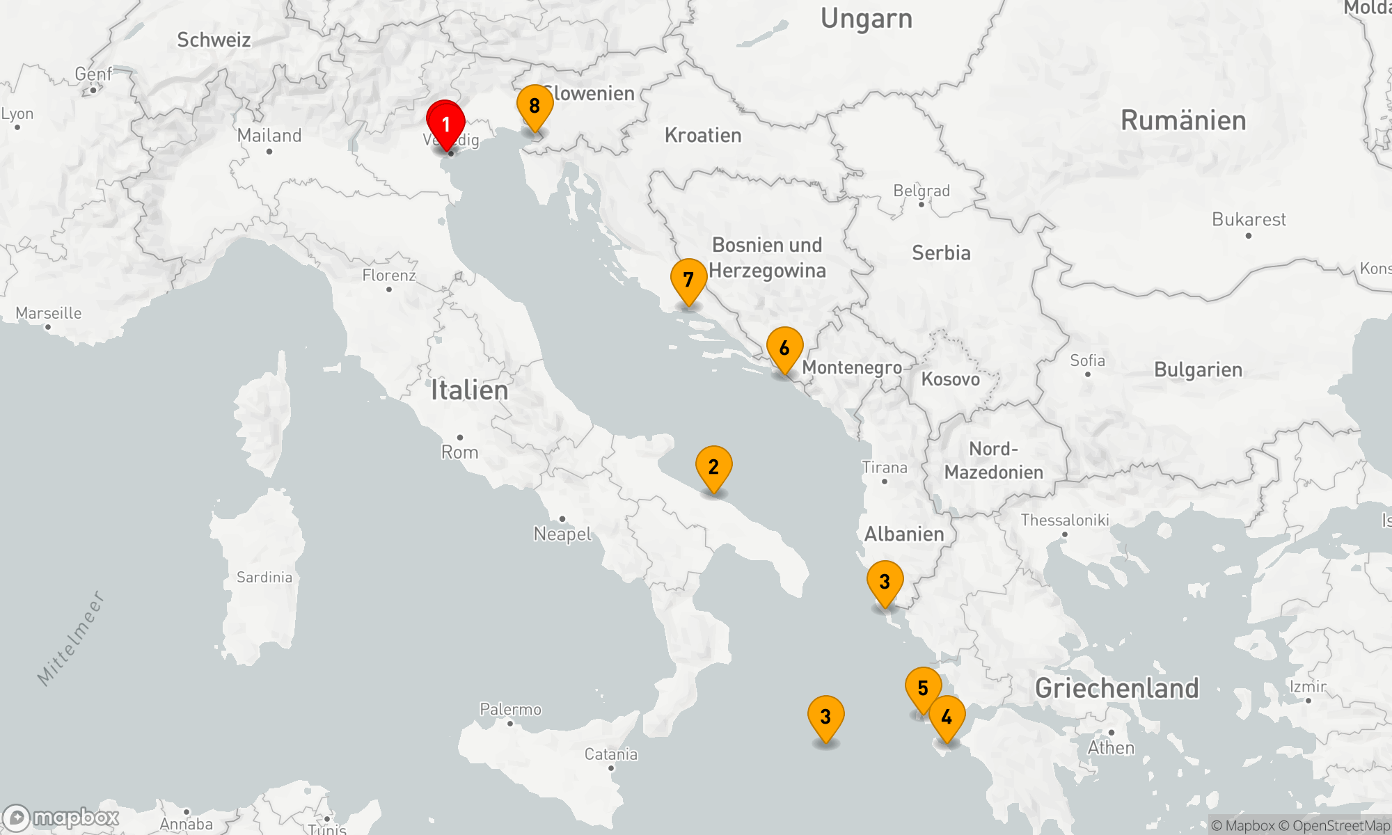 Route 7 Nächte - Mediterrane Entdeckungsreise