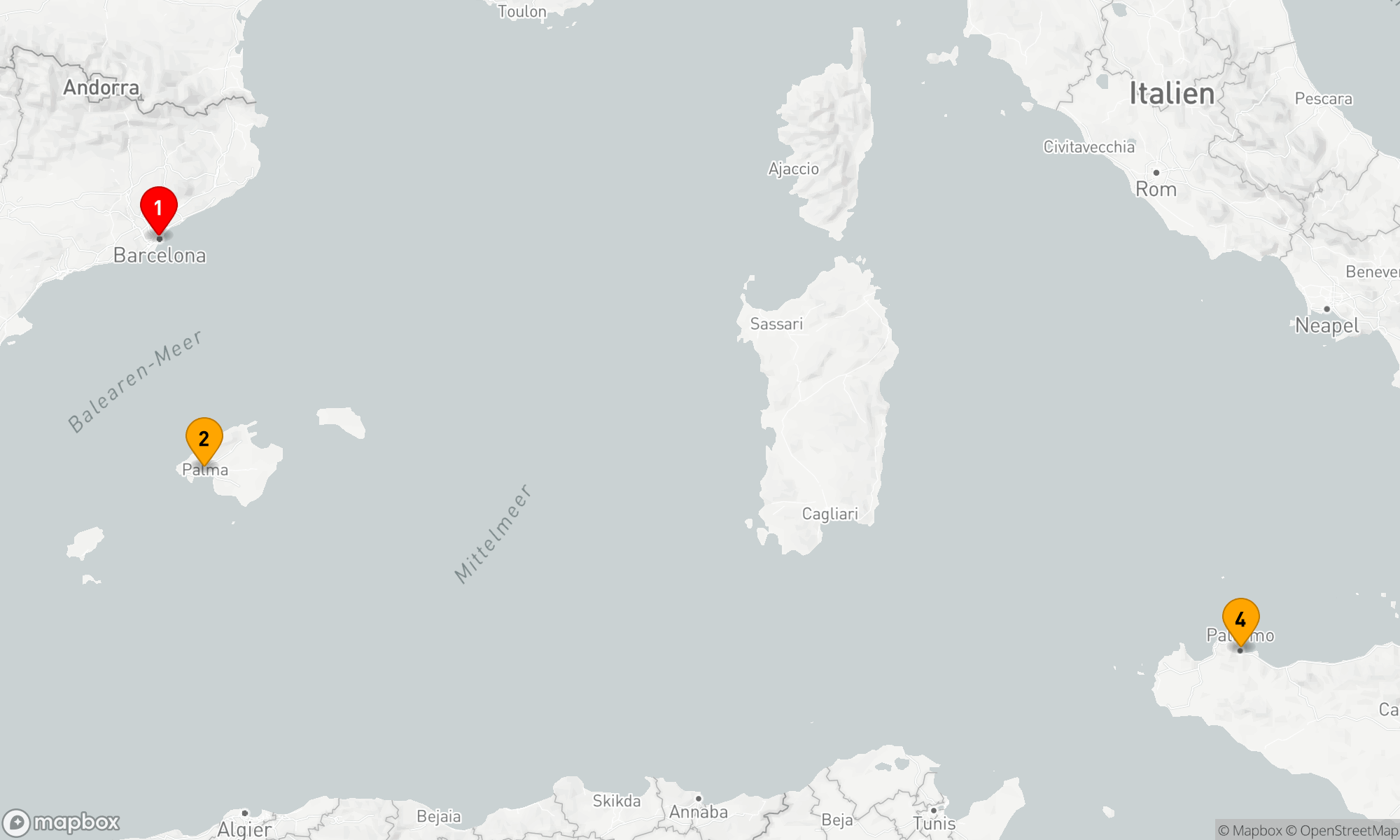 Route 3 Nächte - Mittelmeerzauber: Von der Kulturmetropole zur Inselperle