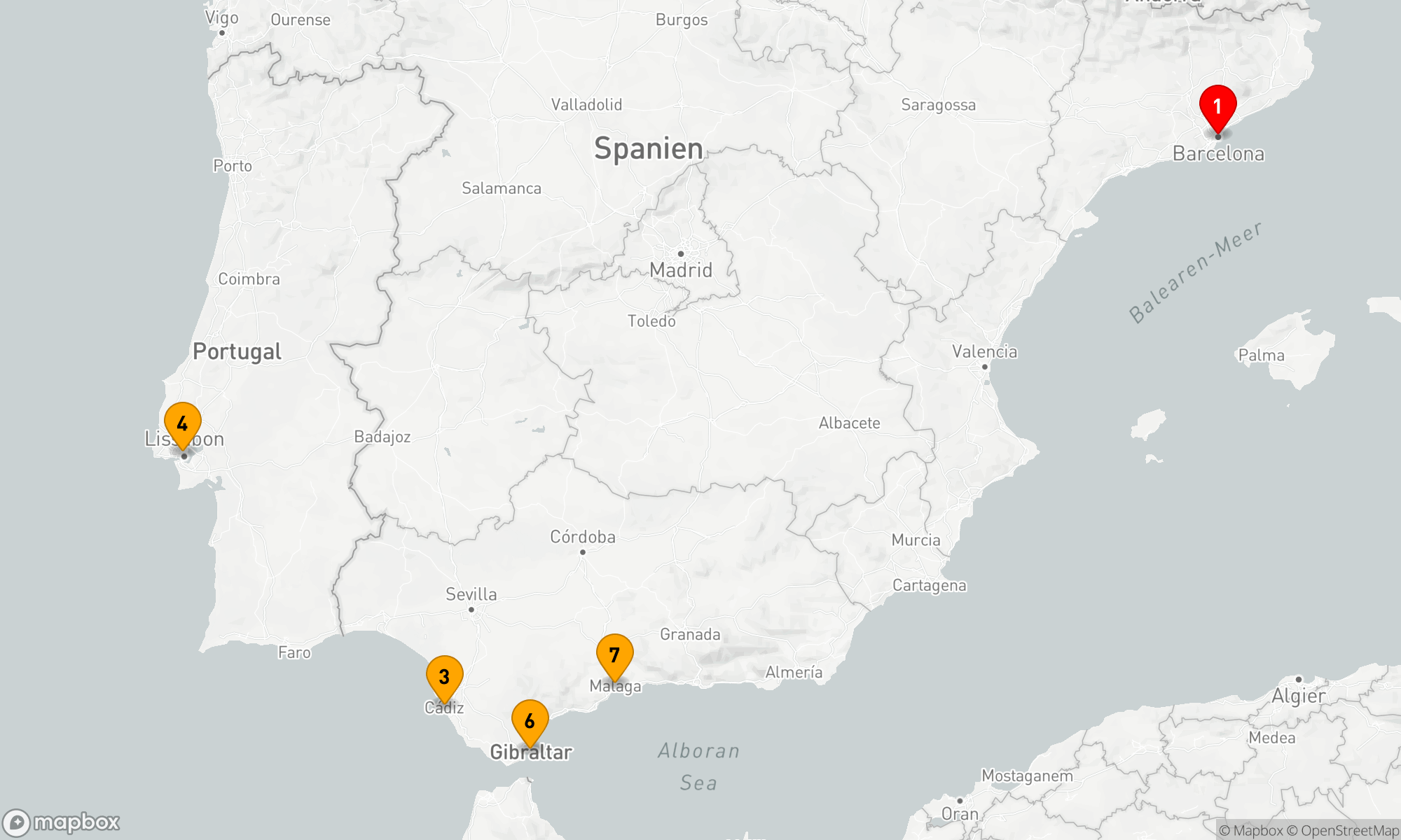 Route 6 Nächte - Mediterrane Entdeckungsreise