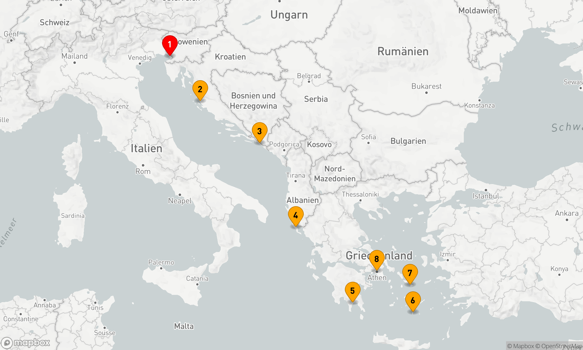 Route 7 Nächte - MARVELOUS MEDITERRANEAN
