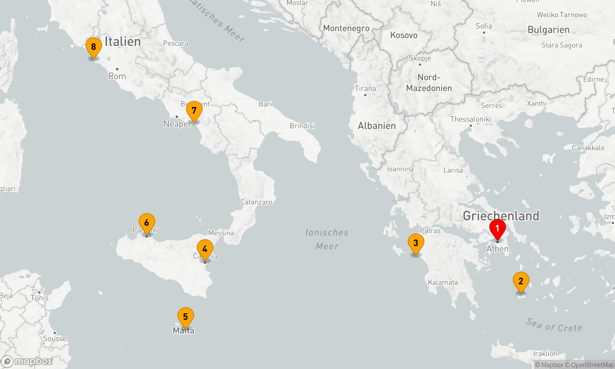 Route 7 Nächte - GRECO-ROMAN WORLD