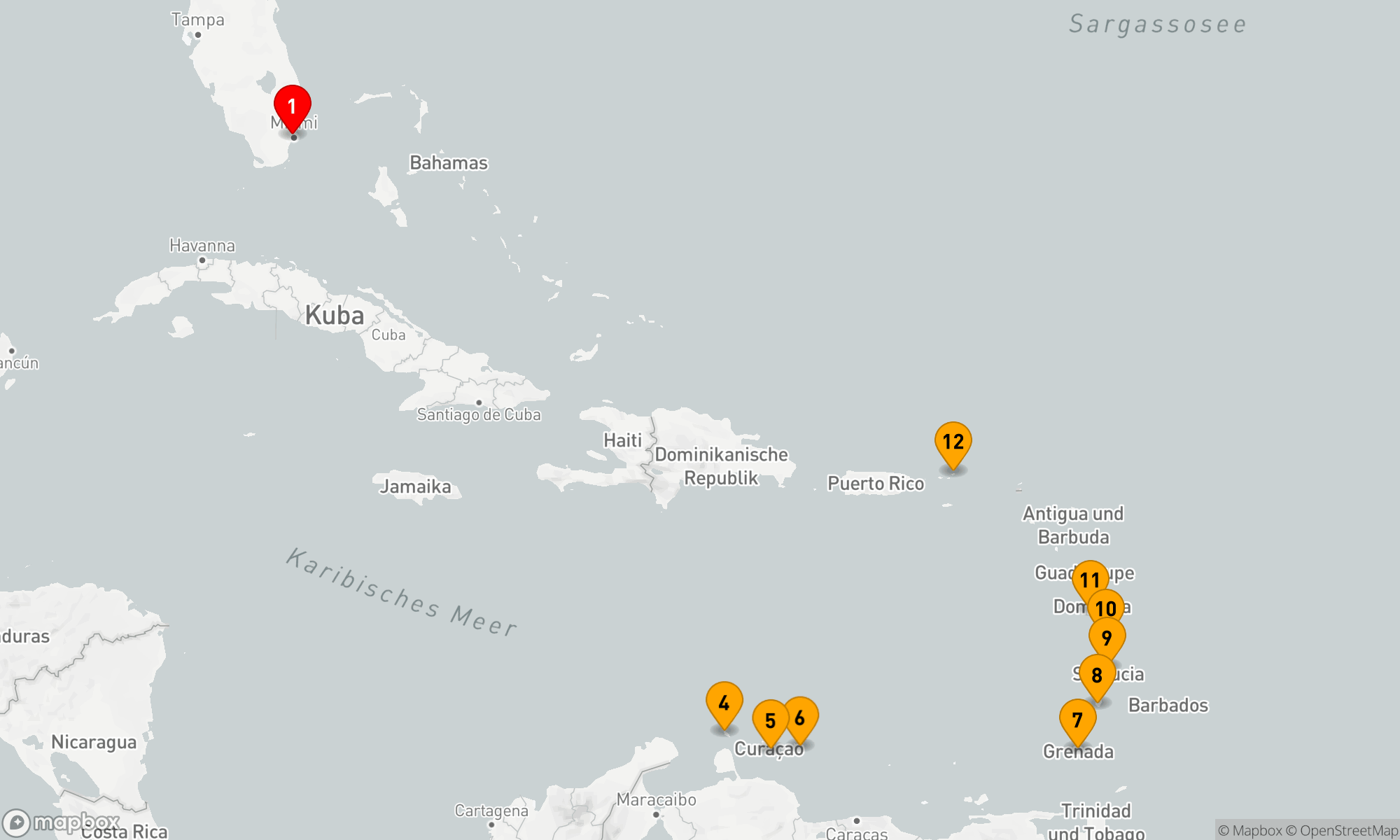 Route 14 Nächte - FESTIVE CARIBBEAN FROLIC