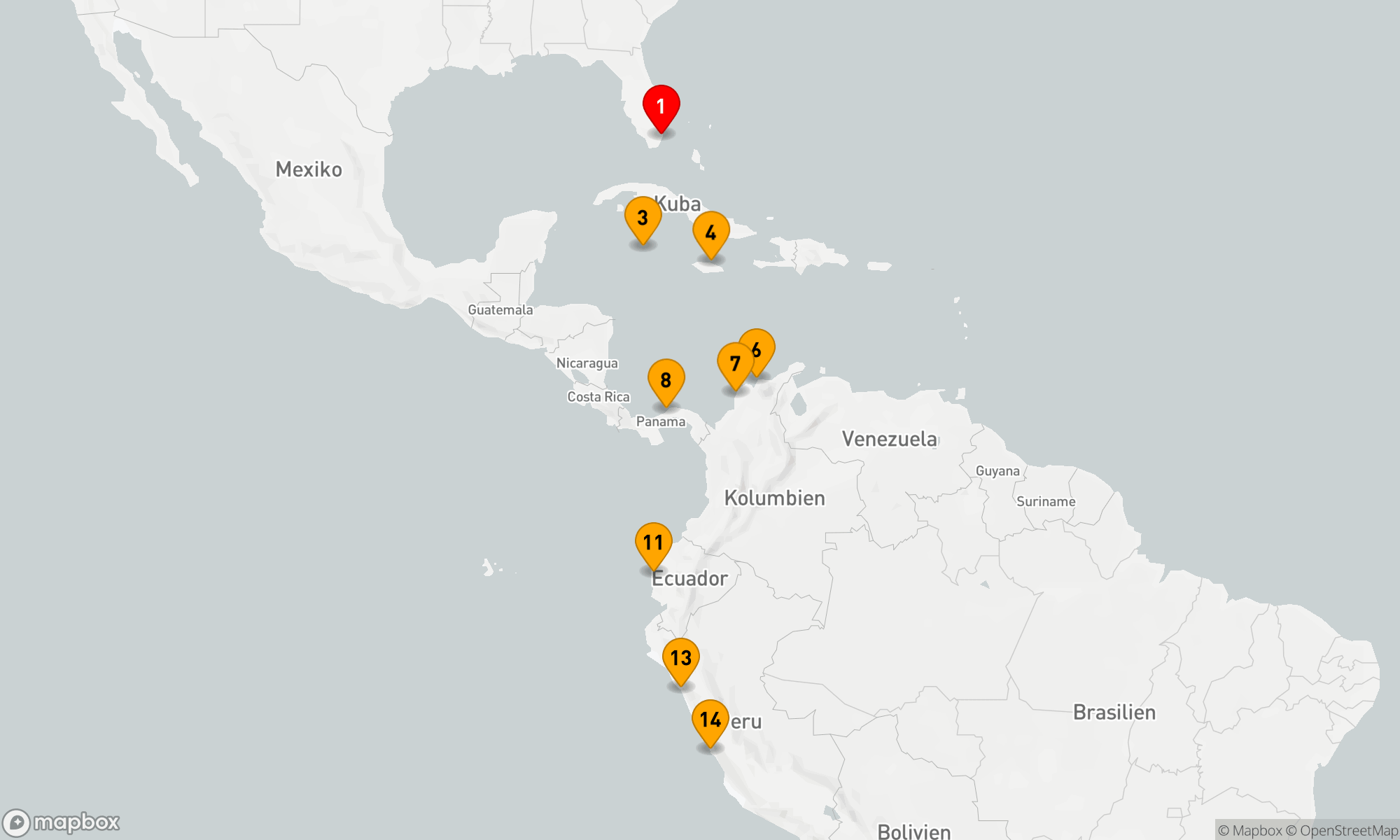 Route 14 Nächte - PANAMA CANAL TO MACHU PICCHU