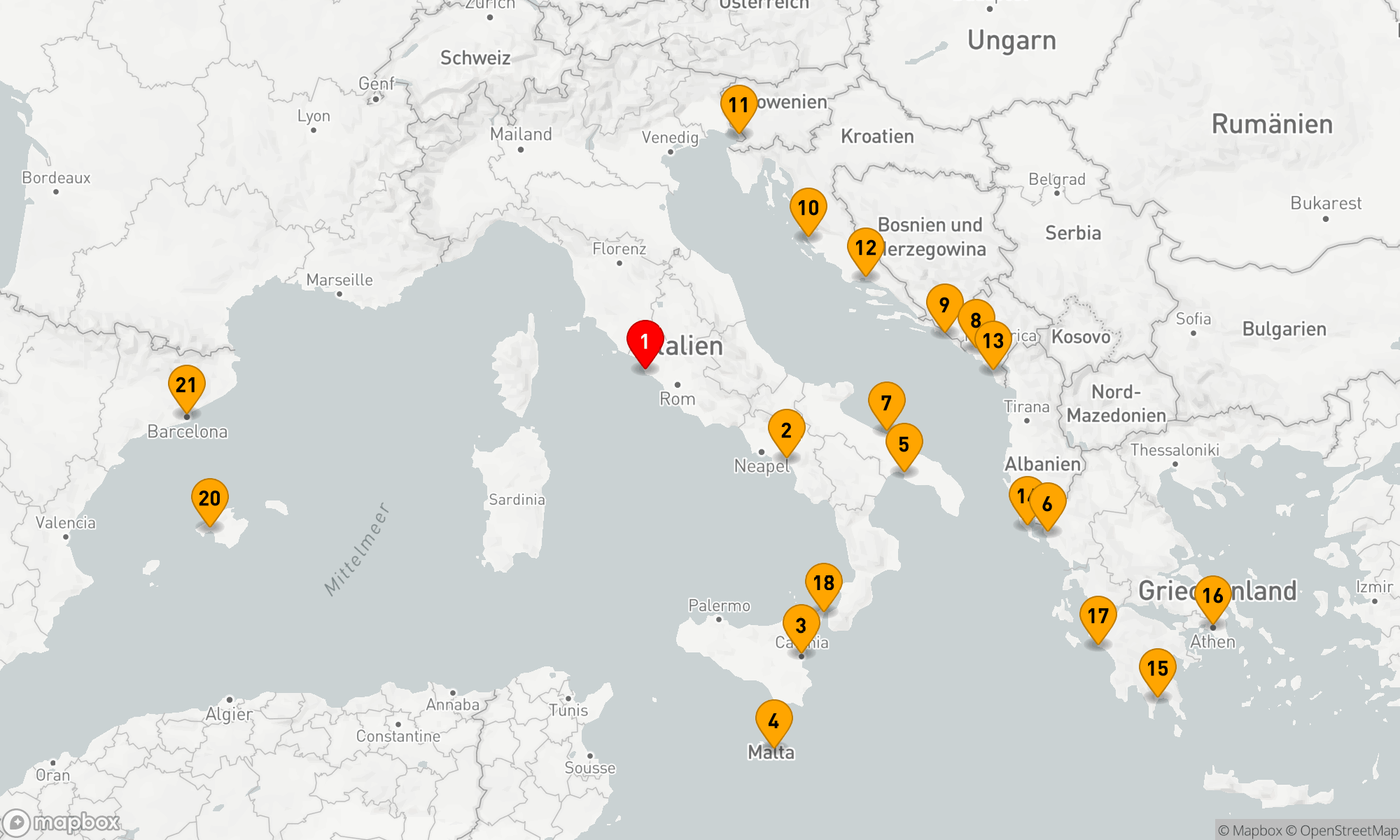 Route 20 Nächte - ODE ON A GRECIAN JOURNEY