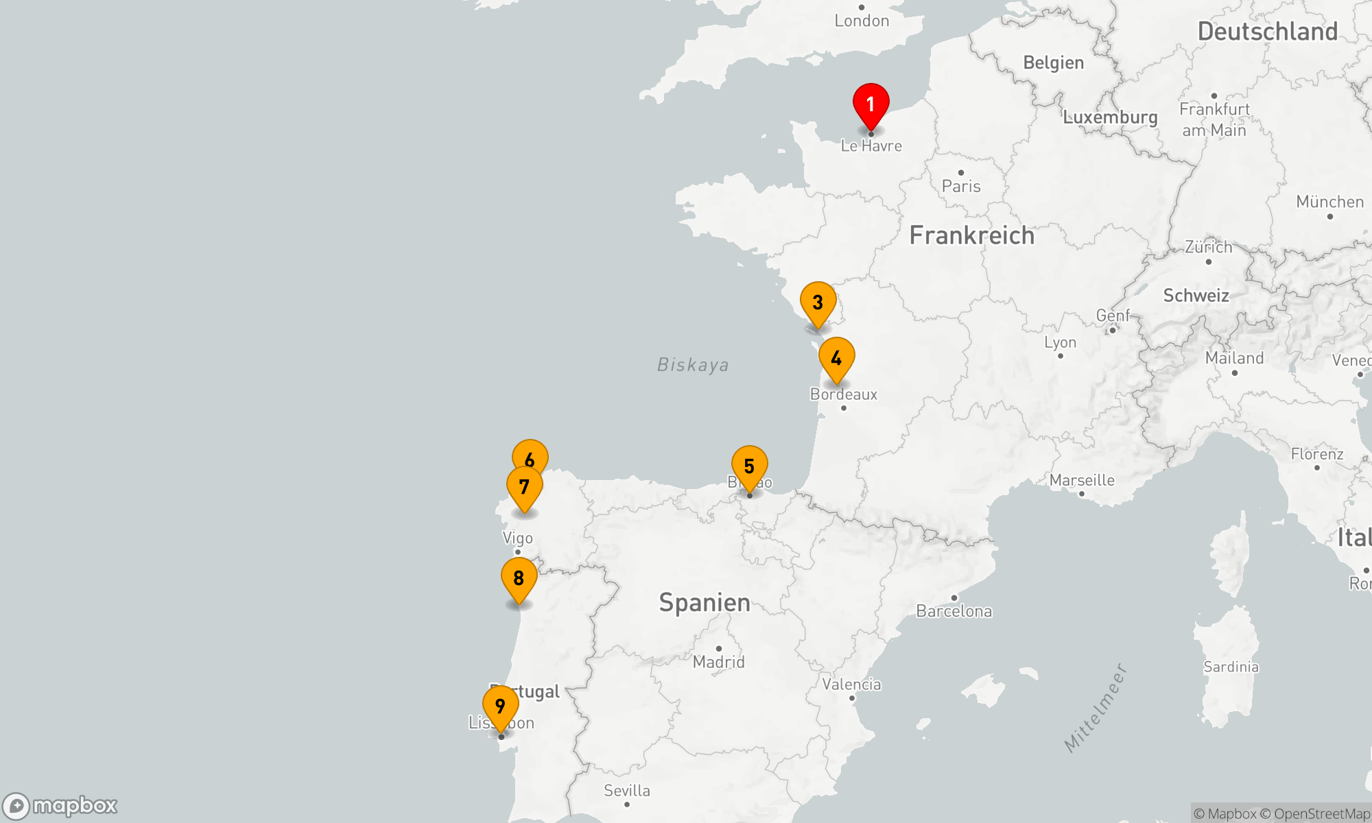 Route 8 Nächte - TRAILS OF THE VINE