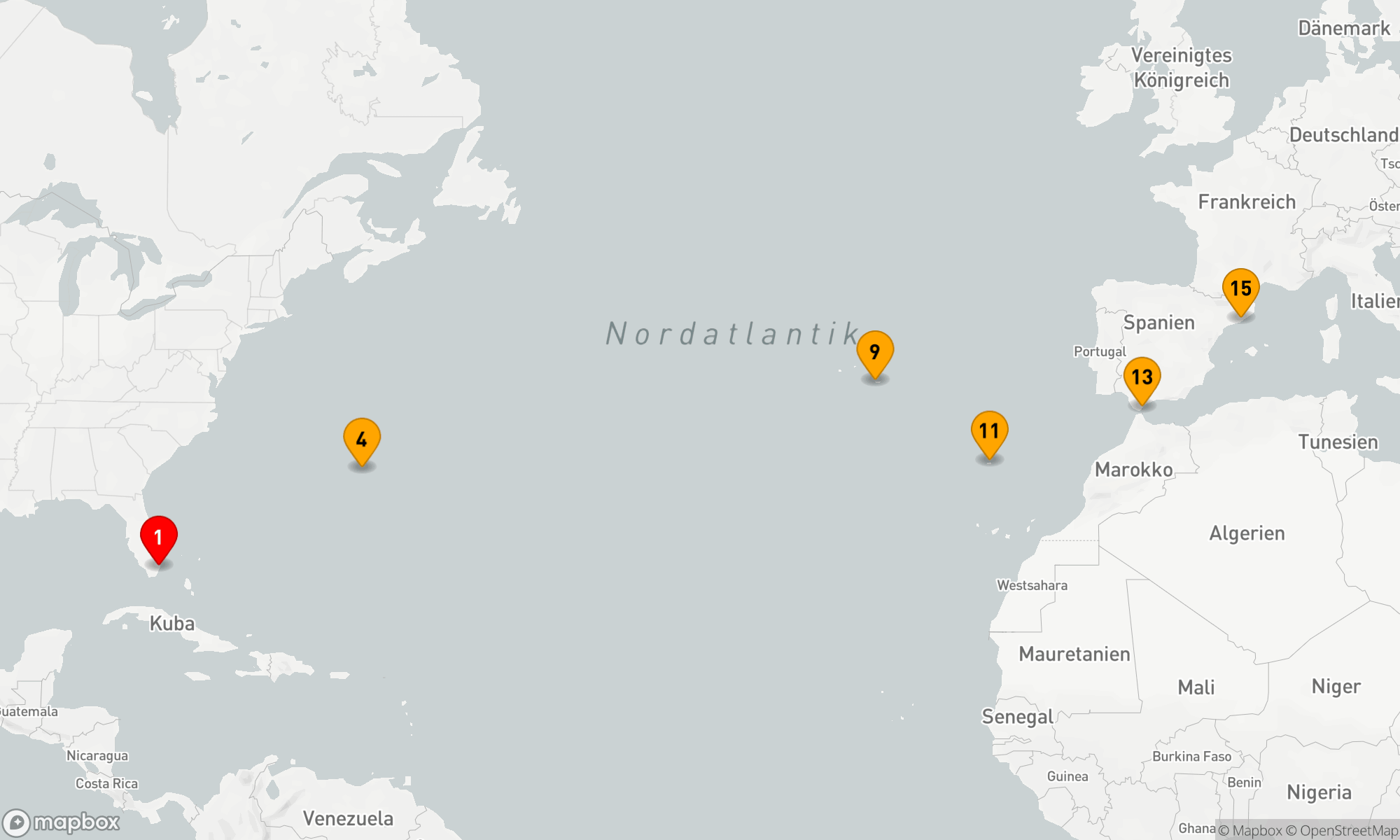 Route 14 Nächte - SOUTH BEACH TO SANT SEBASTI