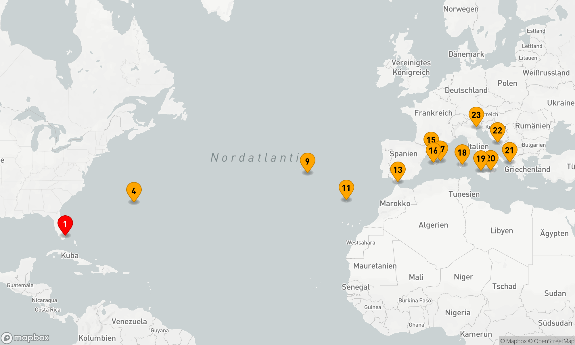 Route 23 Nächte - SPRINGTIME IN EUROPE