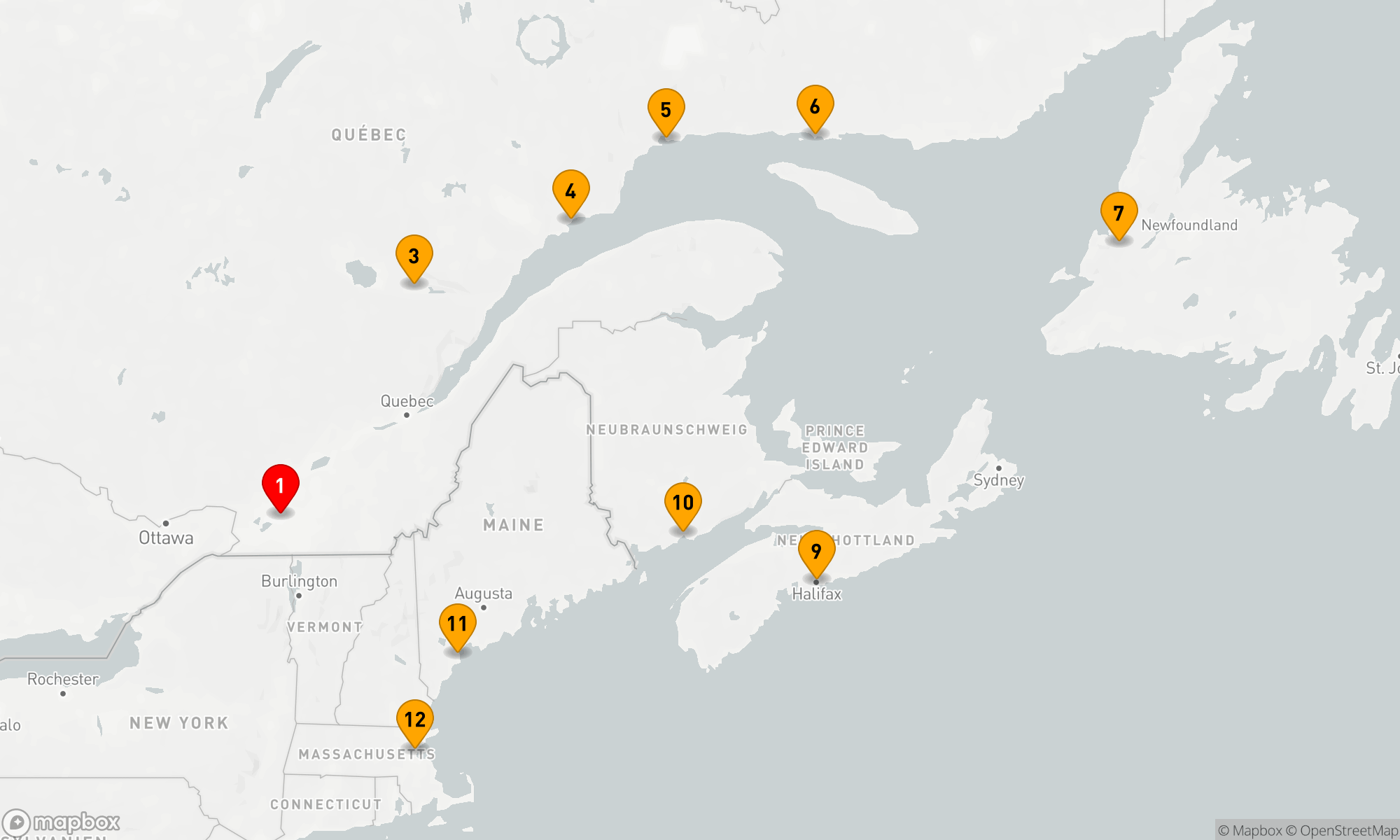 Route 11 Nächte - MOUNTIES,  MAPLE & MASS