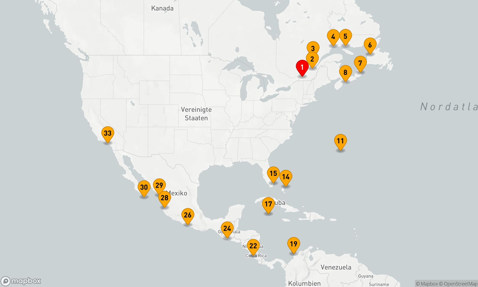 Route 32 Nächte - AROUND THE AMERICAS