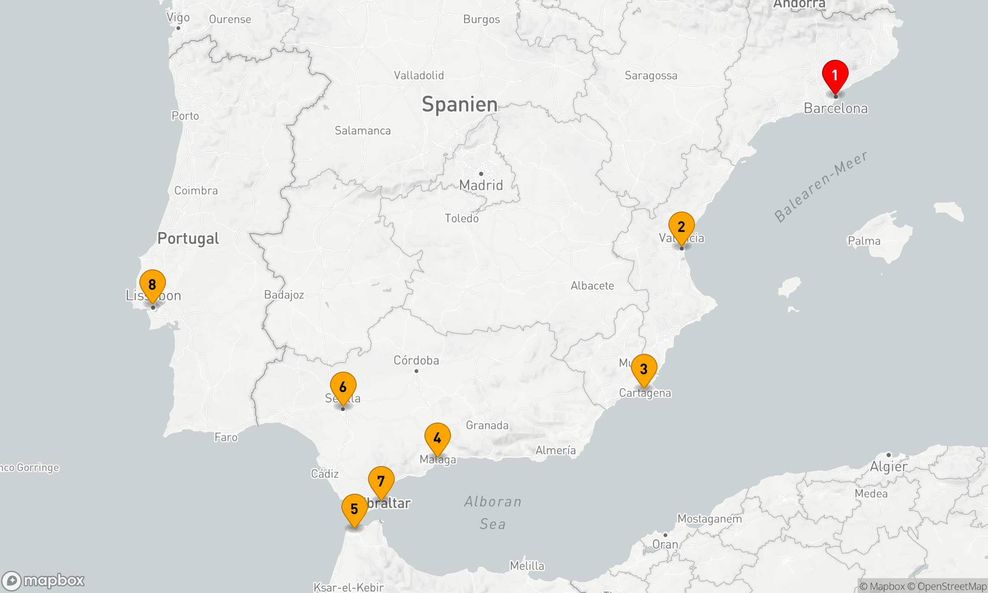 Route 7 Nächte - IBERIAN EXPERIENCE