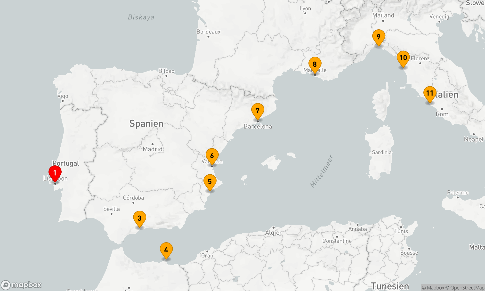 Route 10 Nächte - BALEARIC BLISS