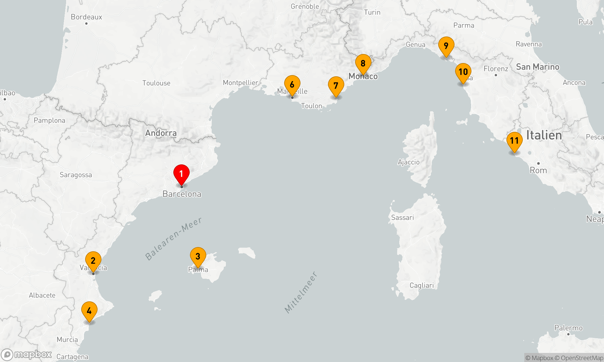 Route 10 Nächte - FALL IN THE ROMAN EMPIRE