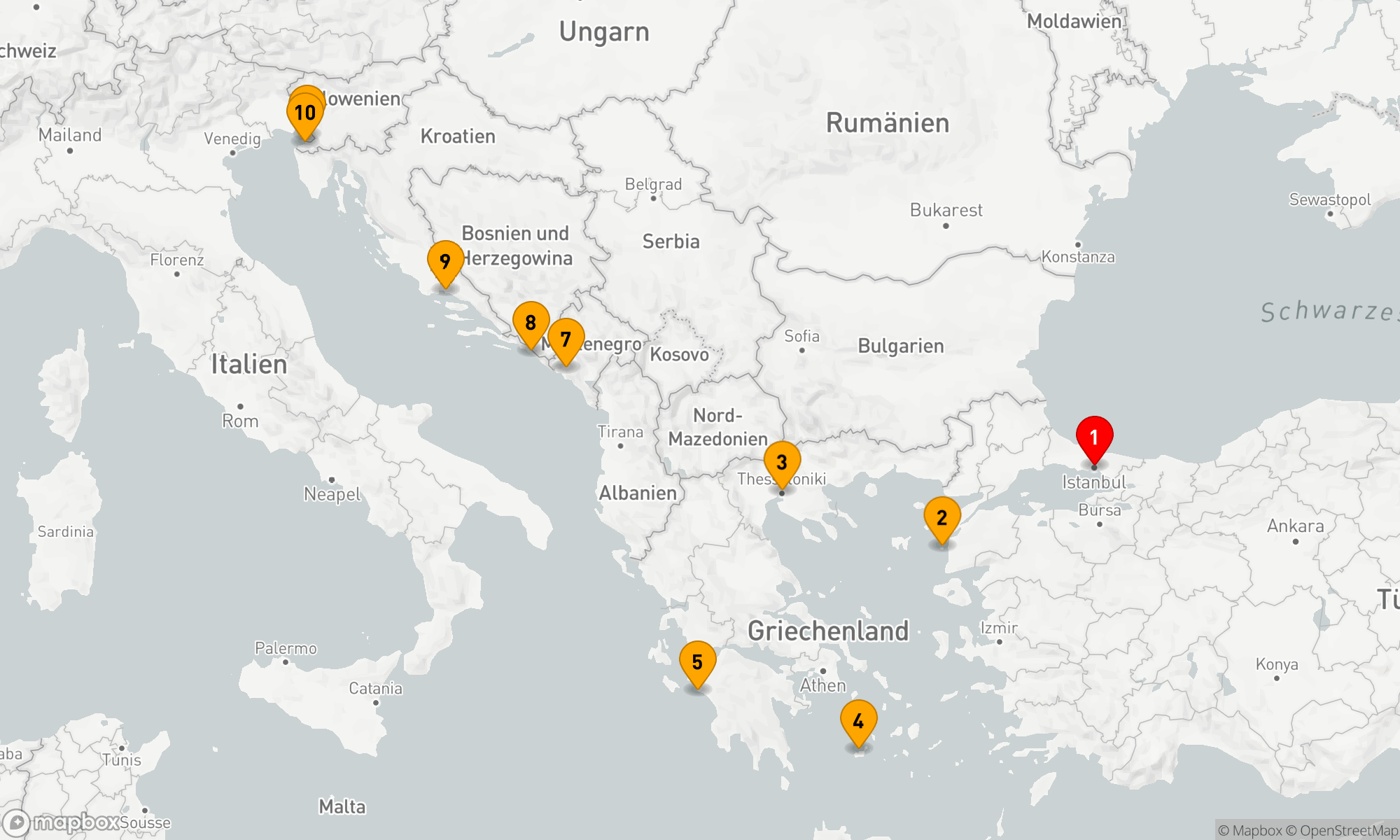 Route 10 Nächte - ANCIENT INDULGENCE